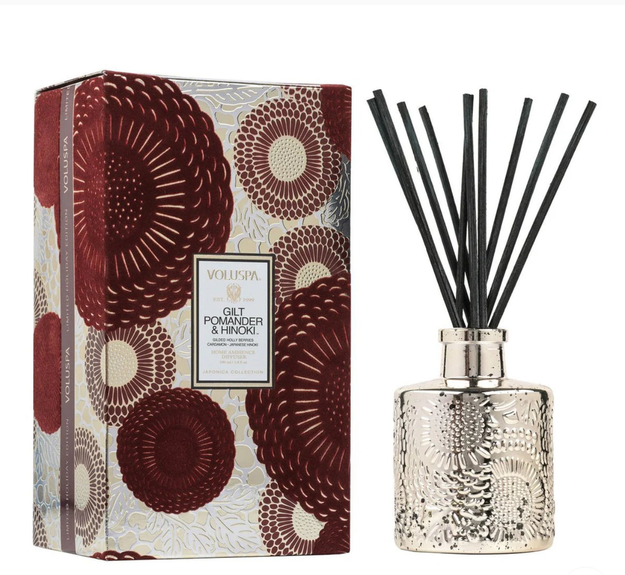 Gilt Pomander Hinoki Voluspa