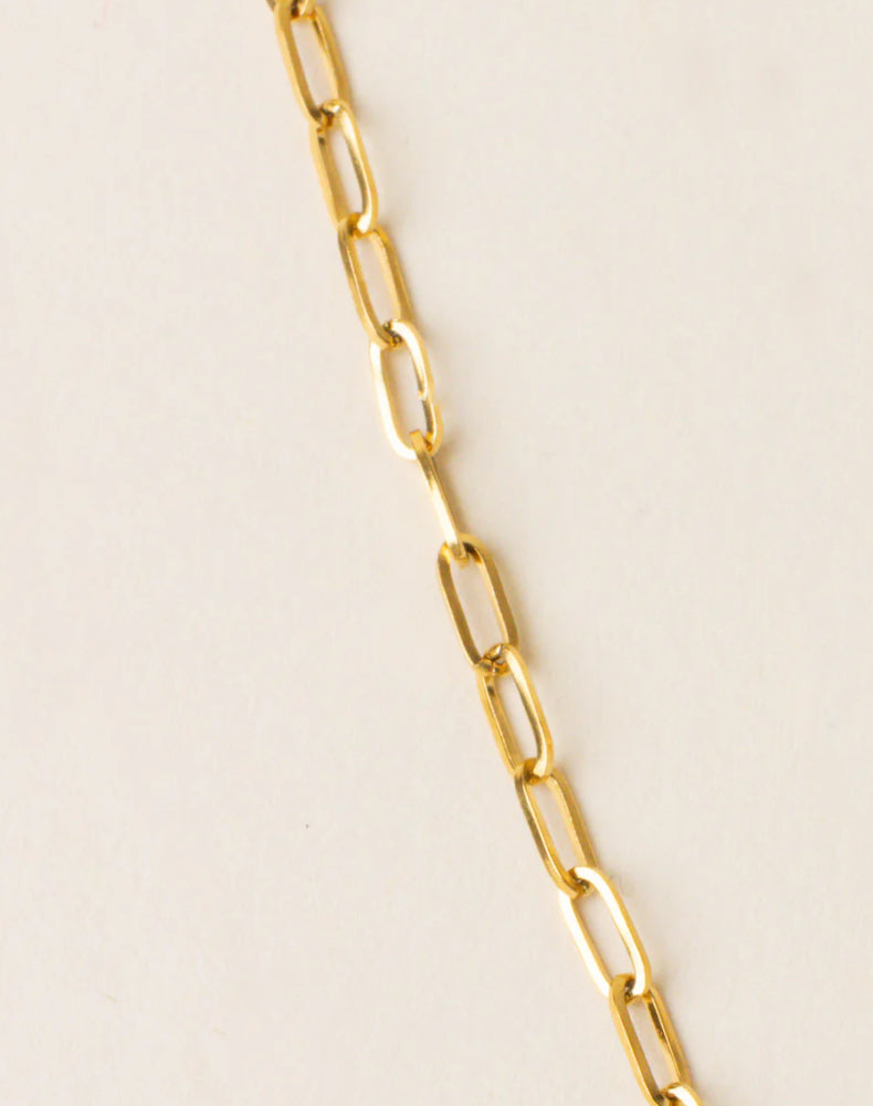 Everly Paper Clip Charm Necklace