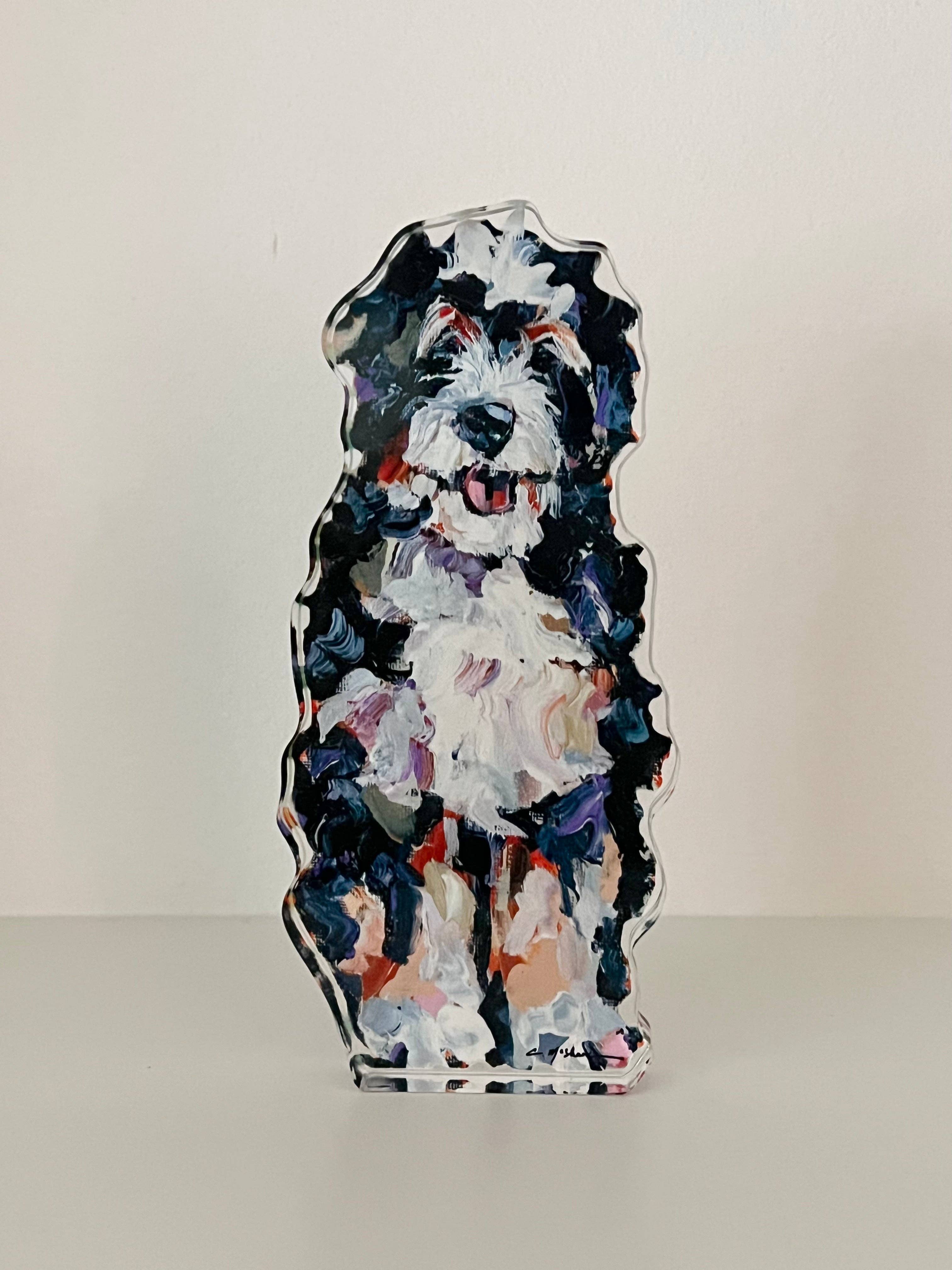 Bernedoodle Acrylic Shelfie Large