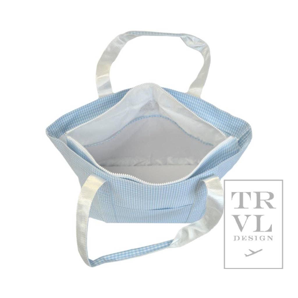 Gingham Mist XL Jumbo Tote by TRVL Design