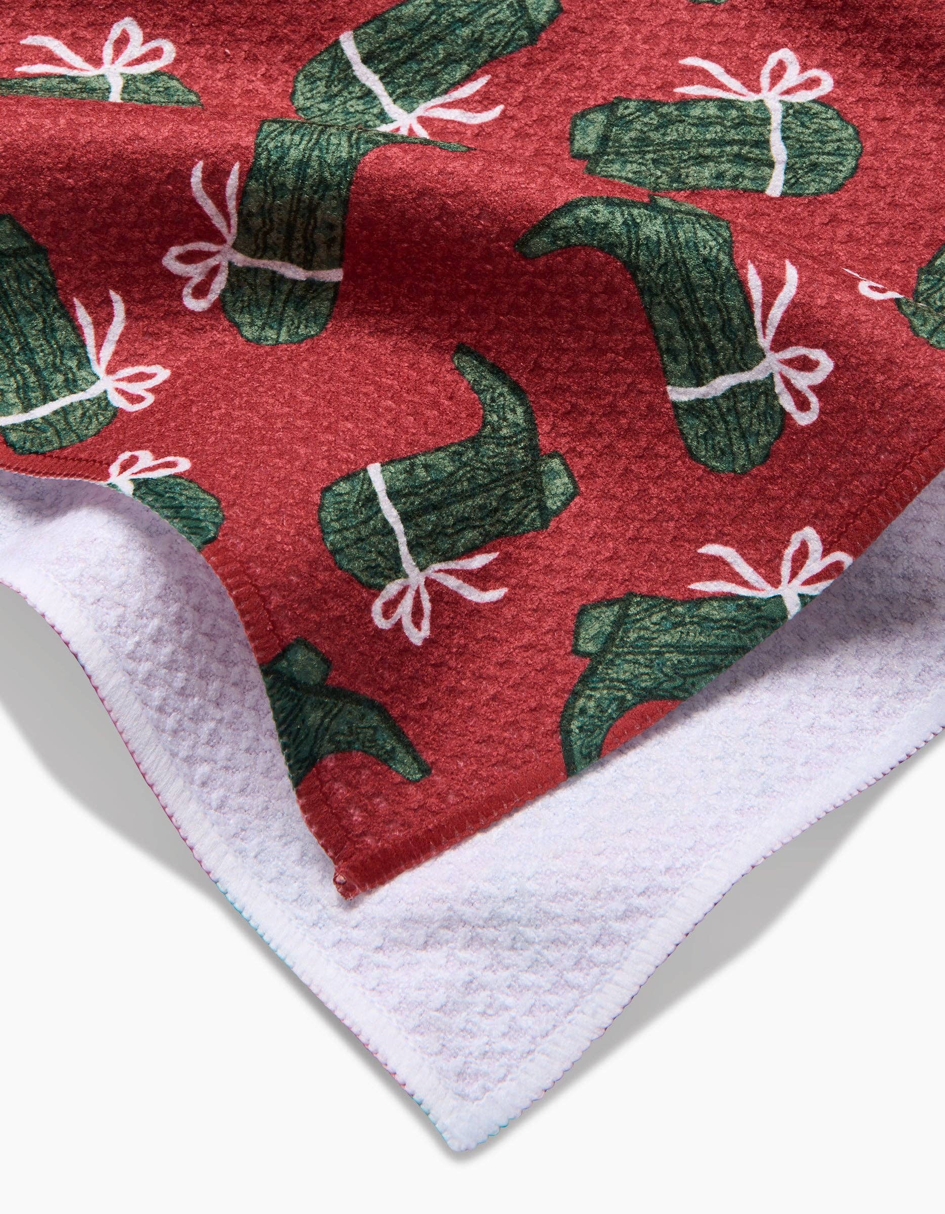 Merry Boots Tea Towel