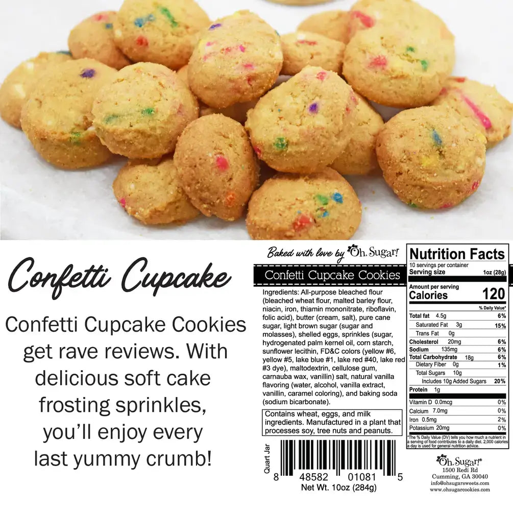 Oh Sugar! Nams Bits Quart Cookie Jars in Chocolate Chip- Teacher Assortment