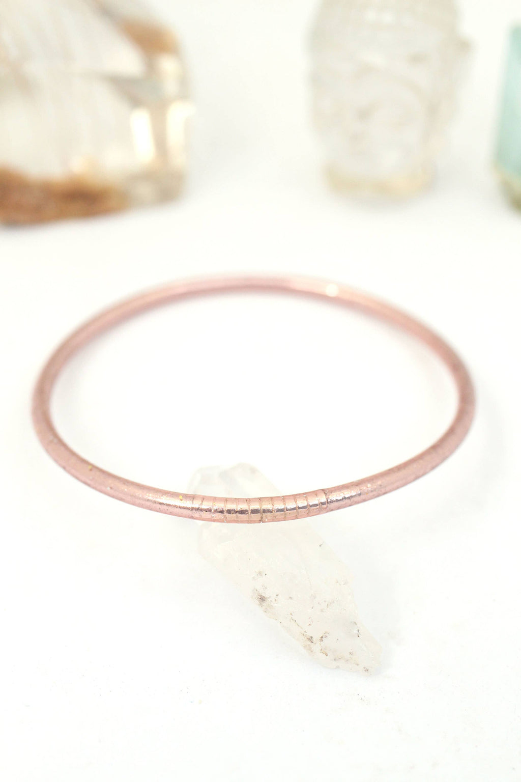 Gold Thin Thai Buddhist Temple Bracelet Bangle