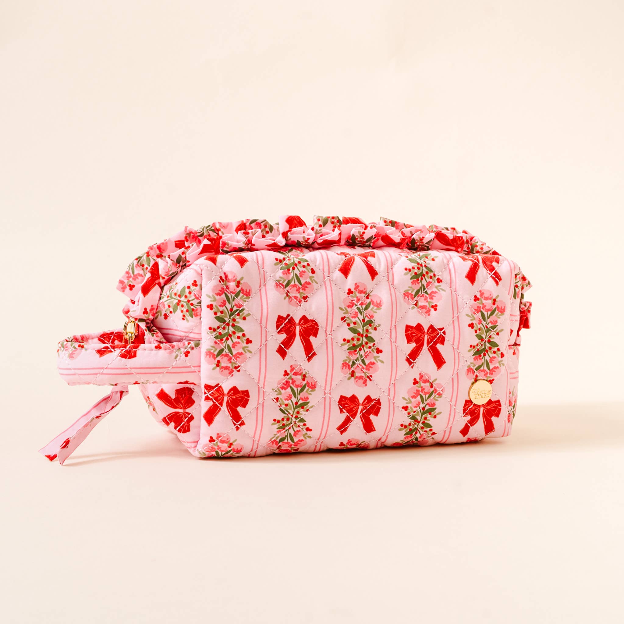 Essentials Quilted Cosmetic Pouch-Oh So Merry