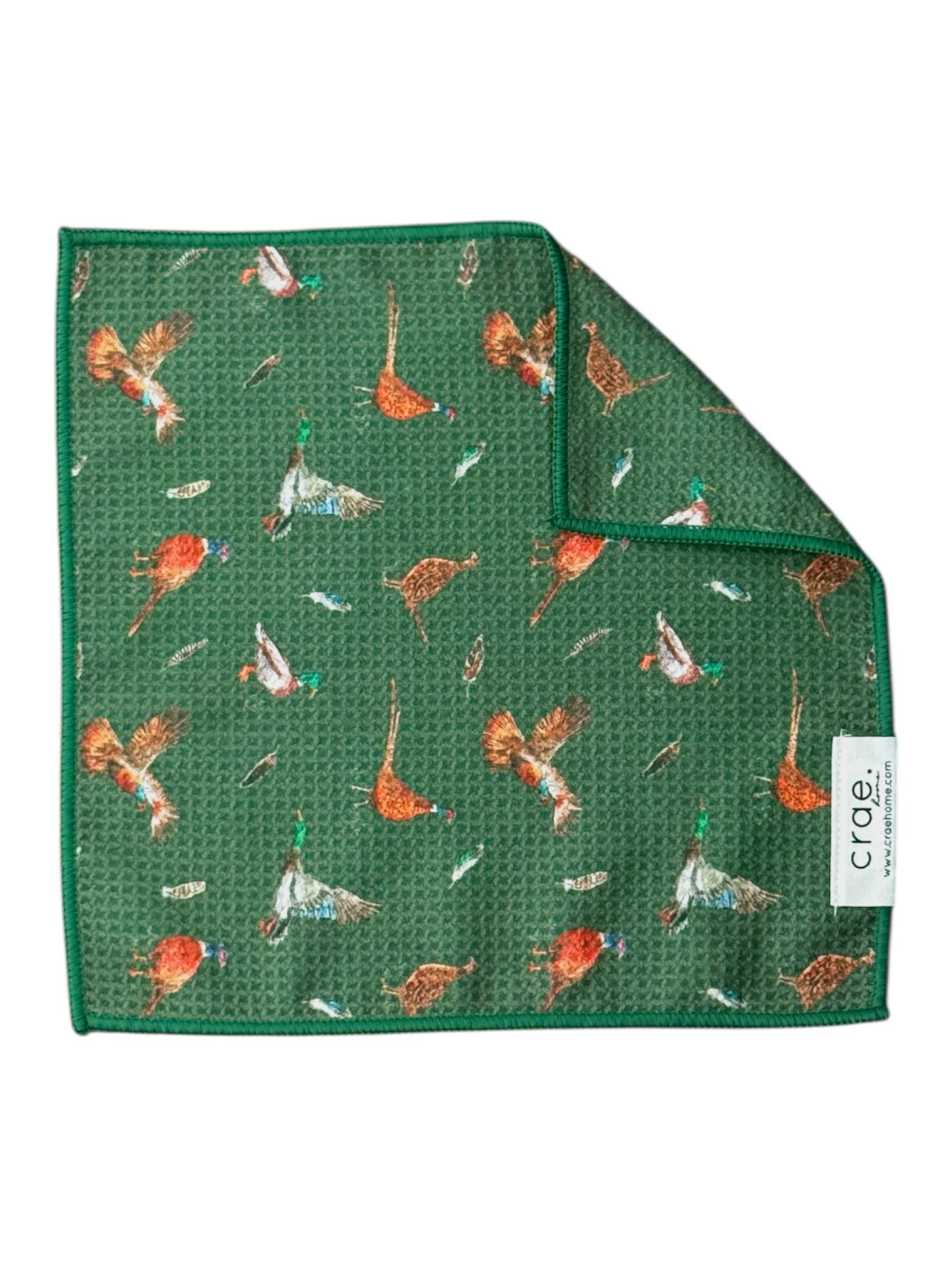 Pheasant: Double-Sided Washcloth 12x12 in