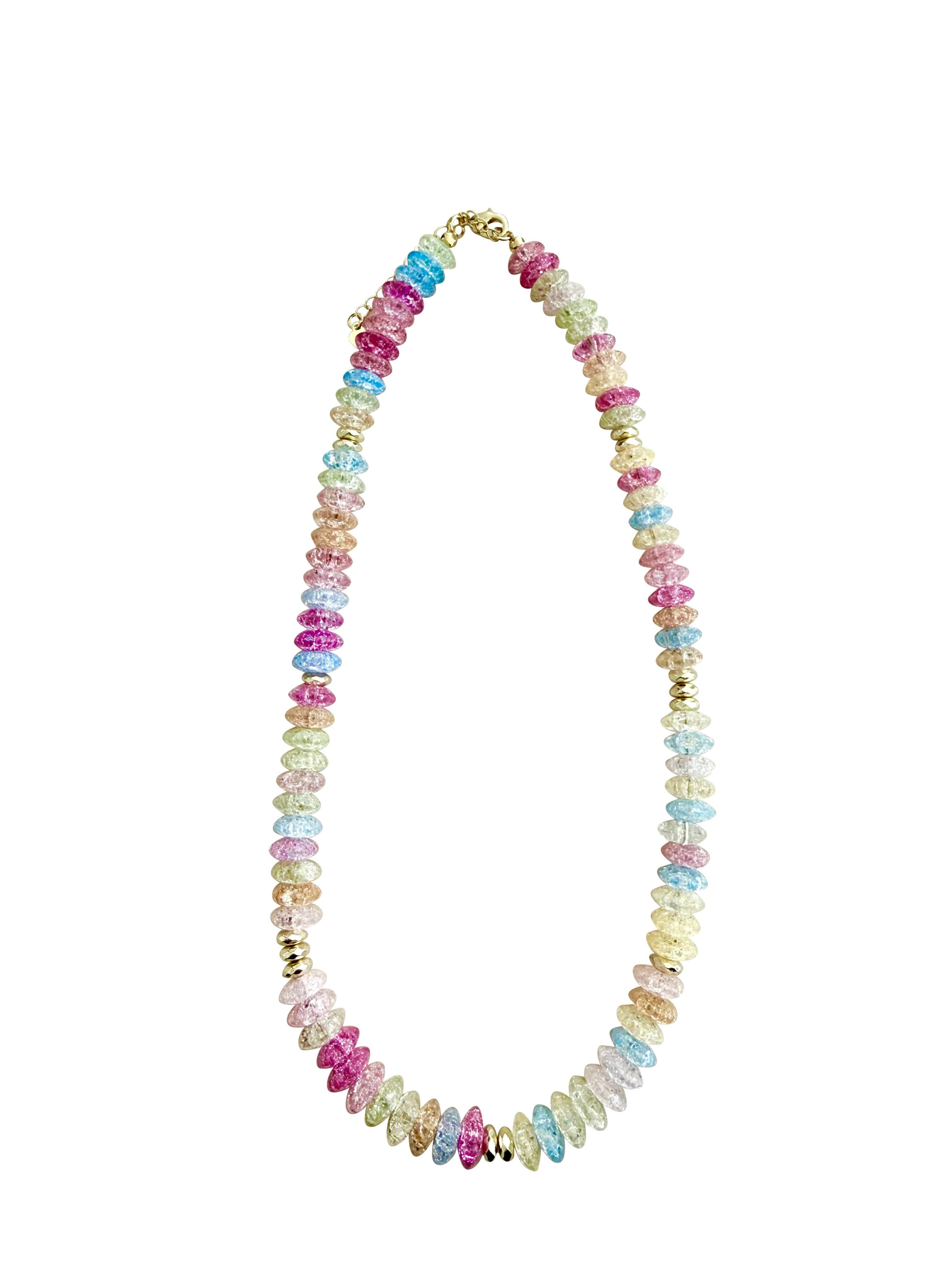 Nora Pastel Glimmer Beaded Necklace