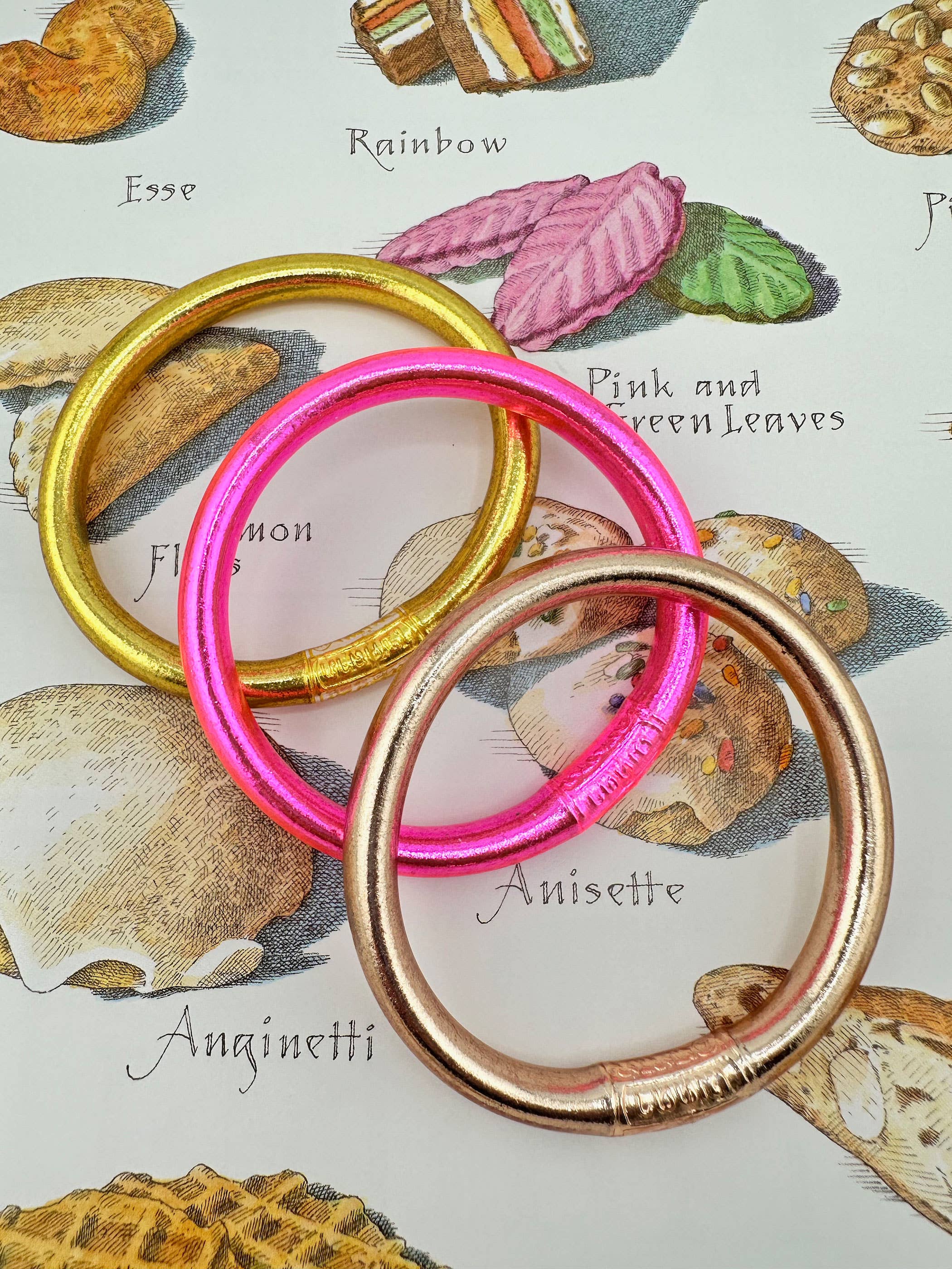 Luxe Thai Buddhist Temple Bangle / Red Poppy