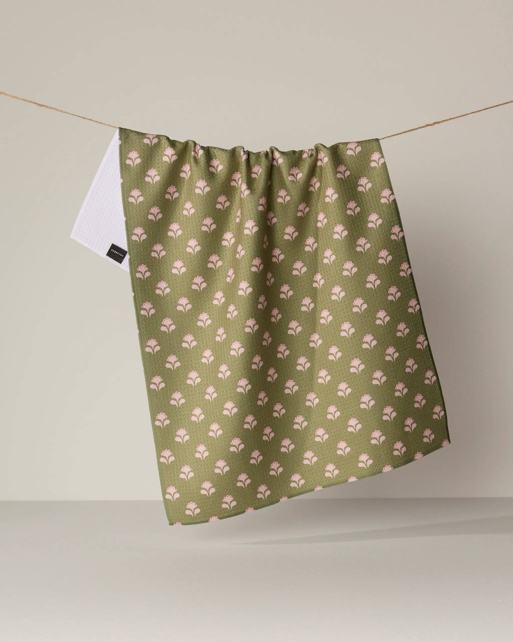 Lucky Flowers Tea Towel