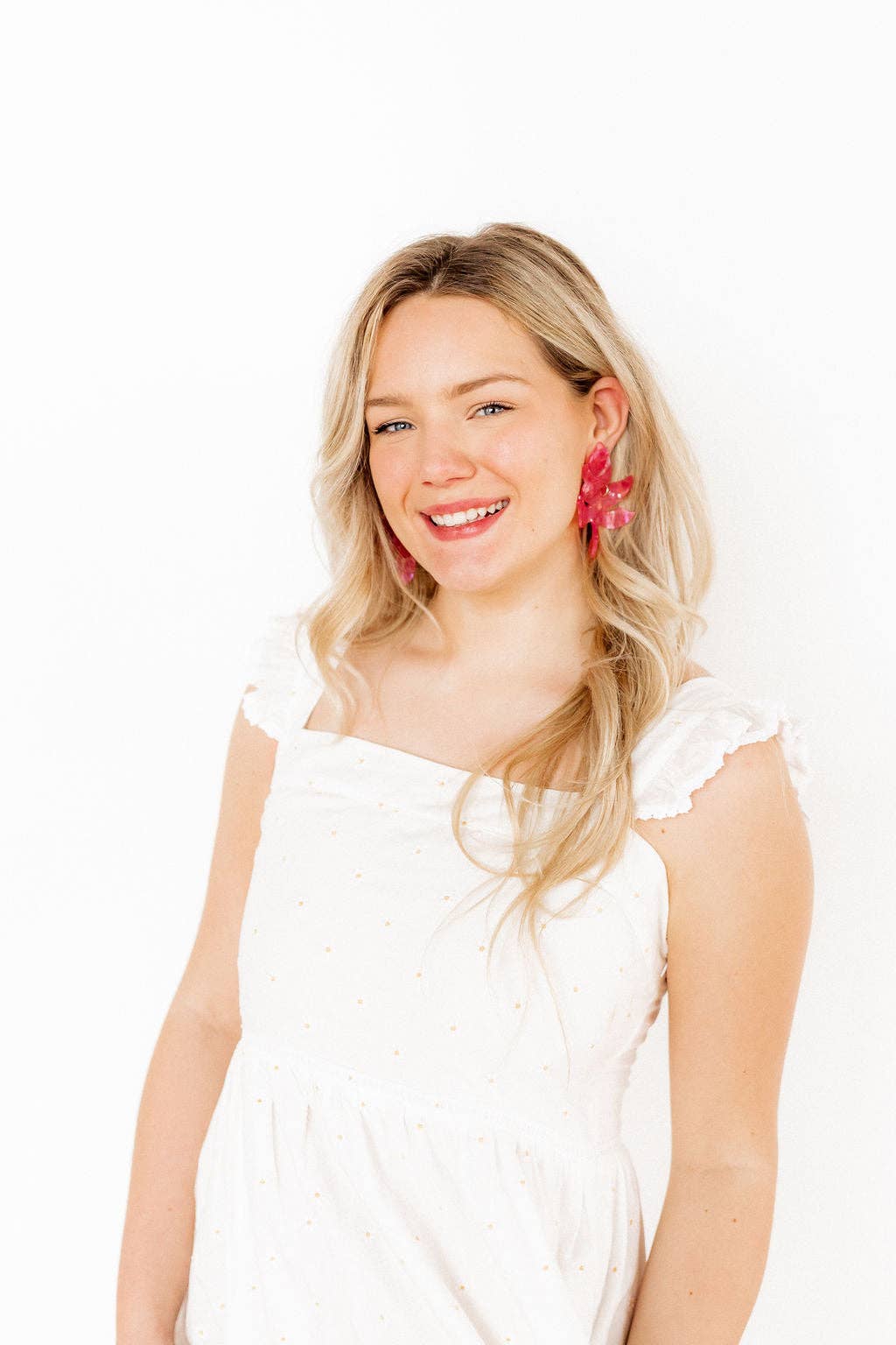 Flora Azalea Pink Earring