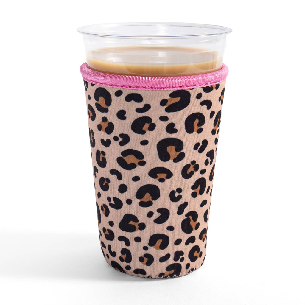 Leopard Print Drink Sleeve | Medium