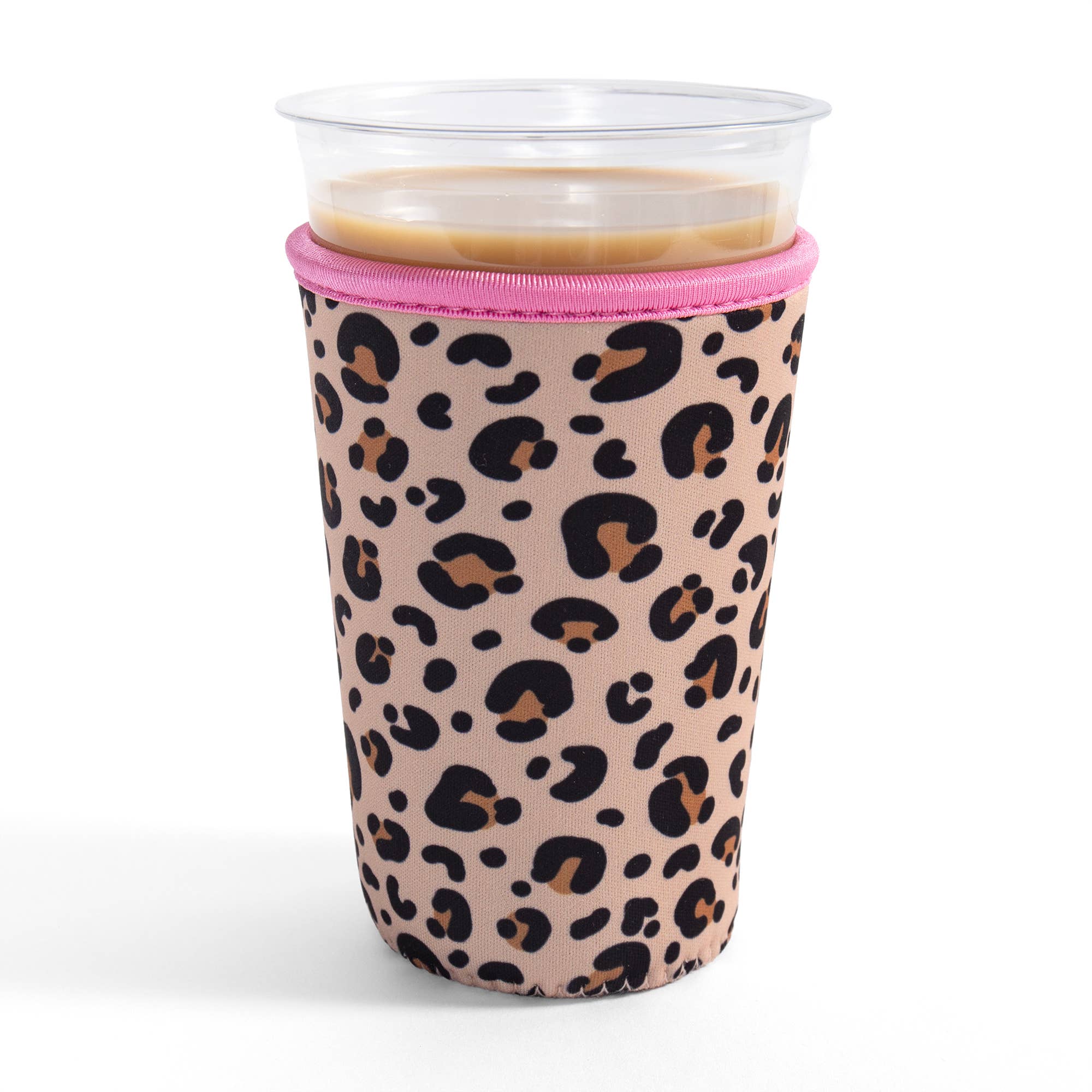 Leopard Print Drink Sleeve | Medium