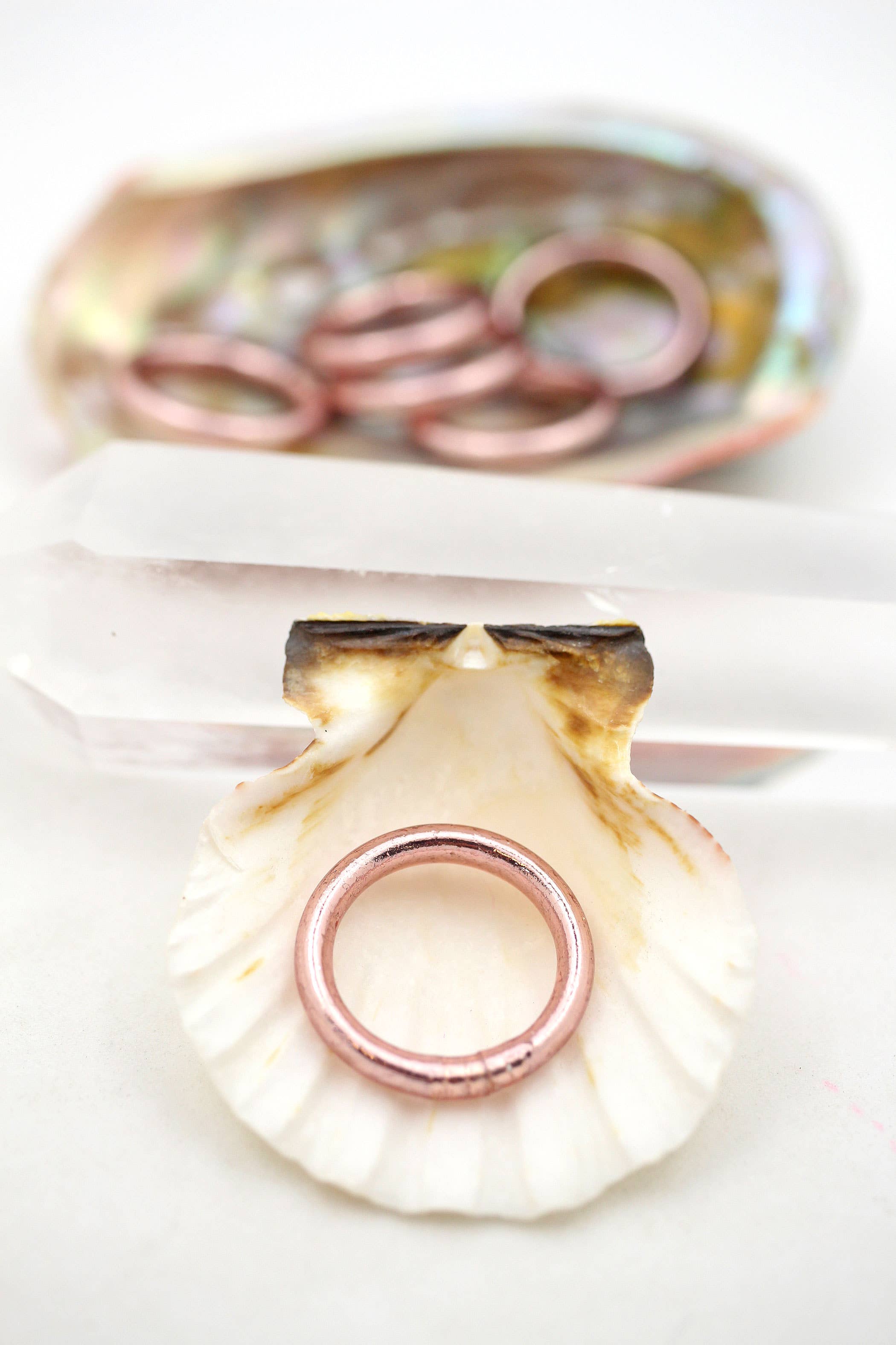 Rose Gold Thai Buddhist Temple Rings