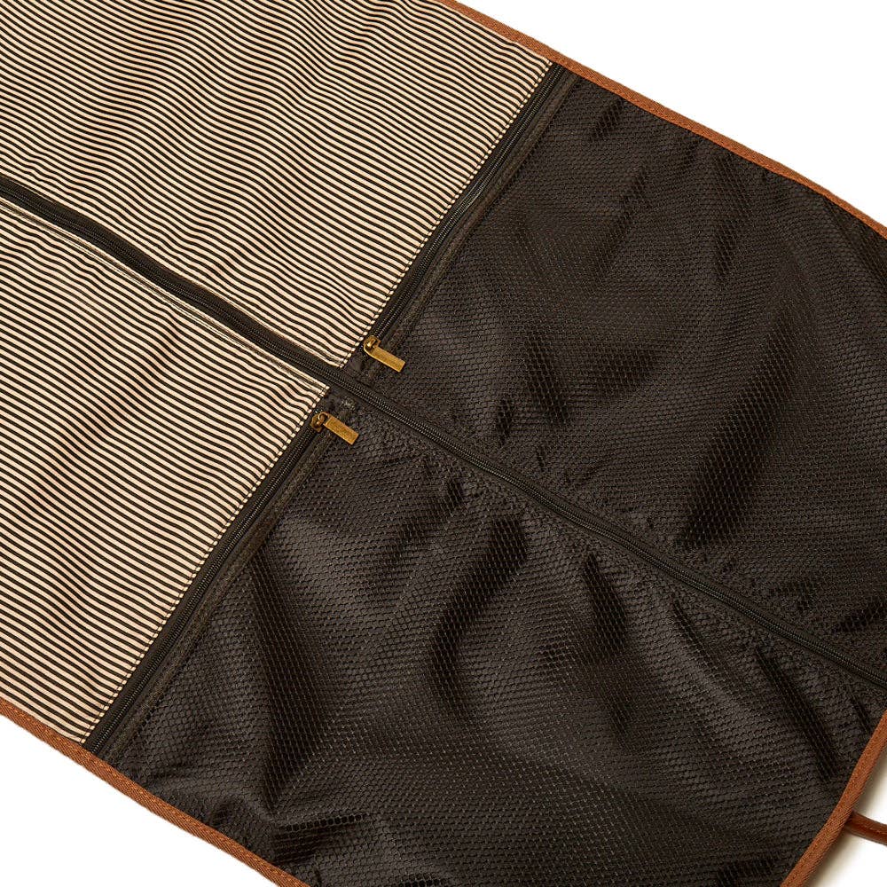 The Oxford Garment Bag: Chocolate Brown-3323