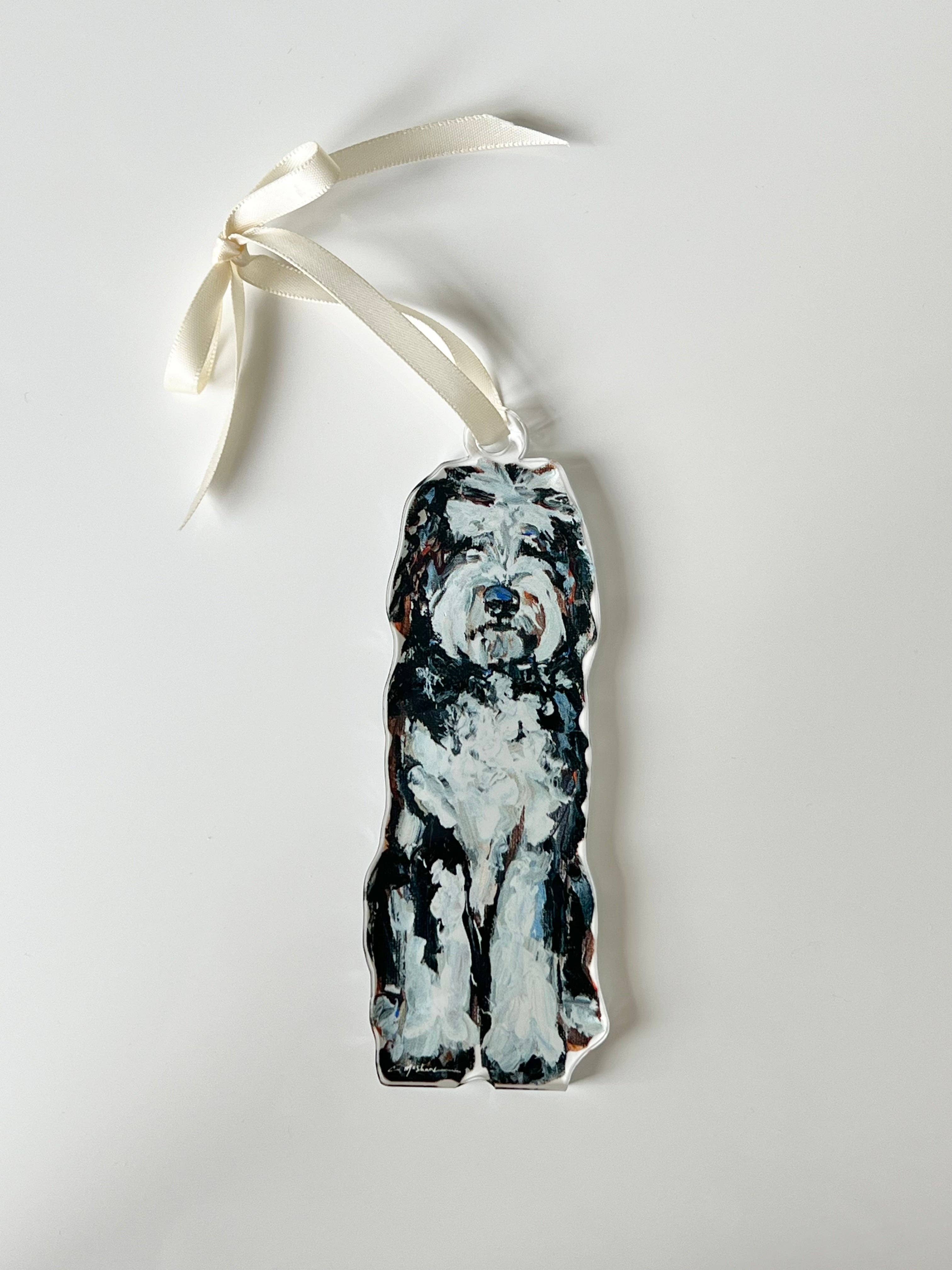 "Black & White Doodle" ornament