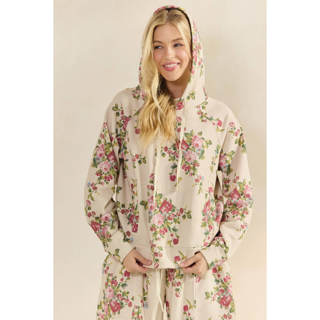 Floral Printed French Terry Set