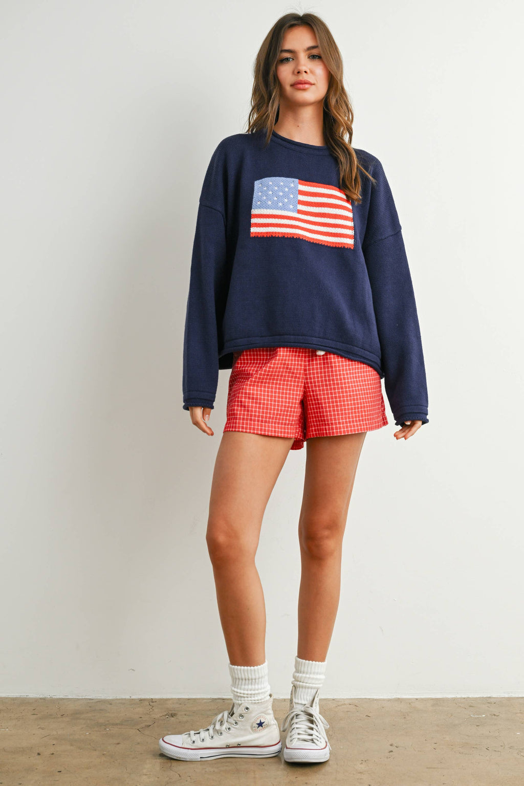American Flag Knit Sweater