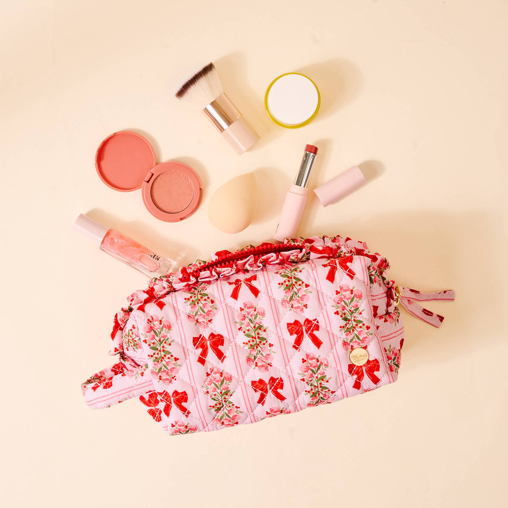 Essentials Quilted Cosmetic Pouch-Oh So Merry