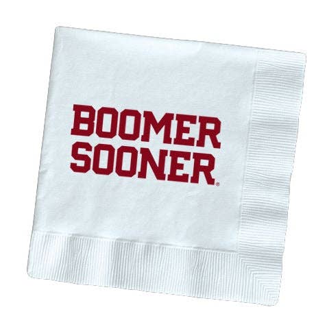 OU -  Boomer Sooner Napkins: Boomer Sooner