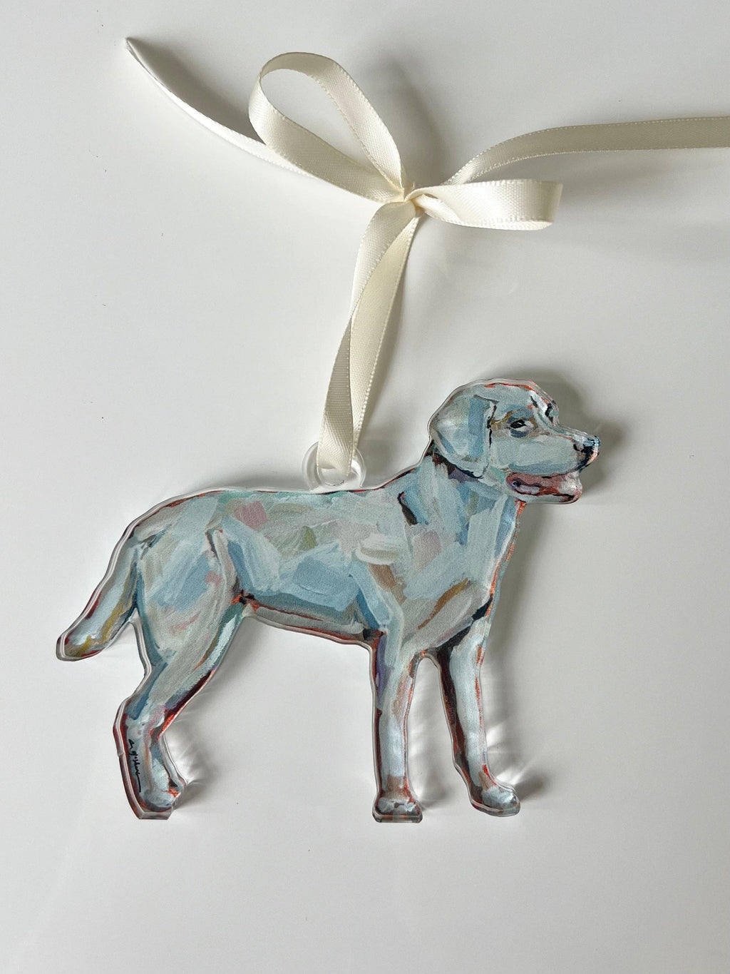 White Lab Ornament