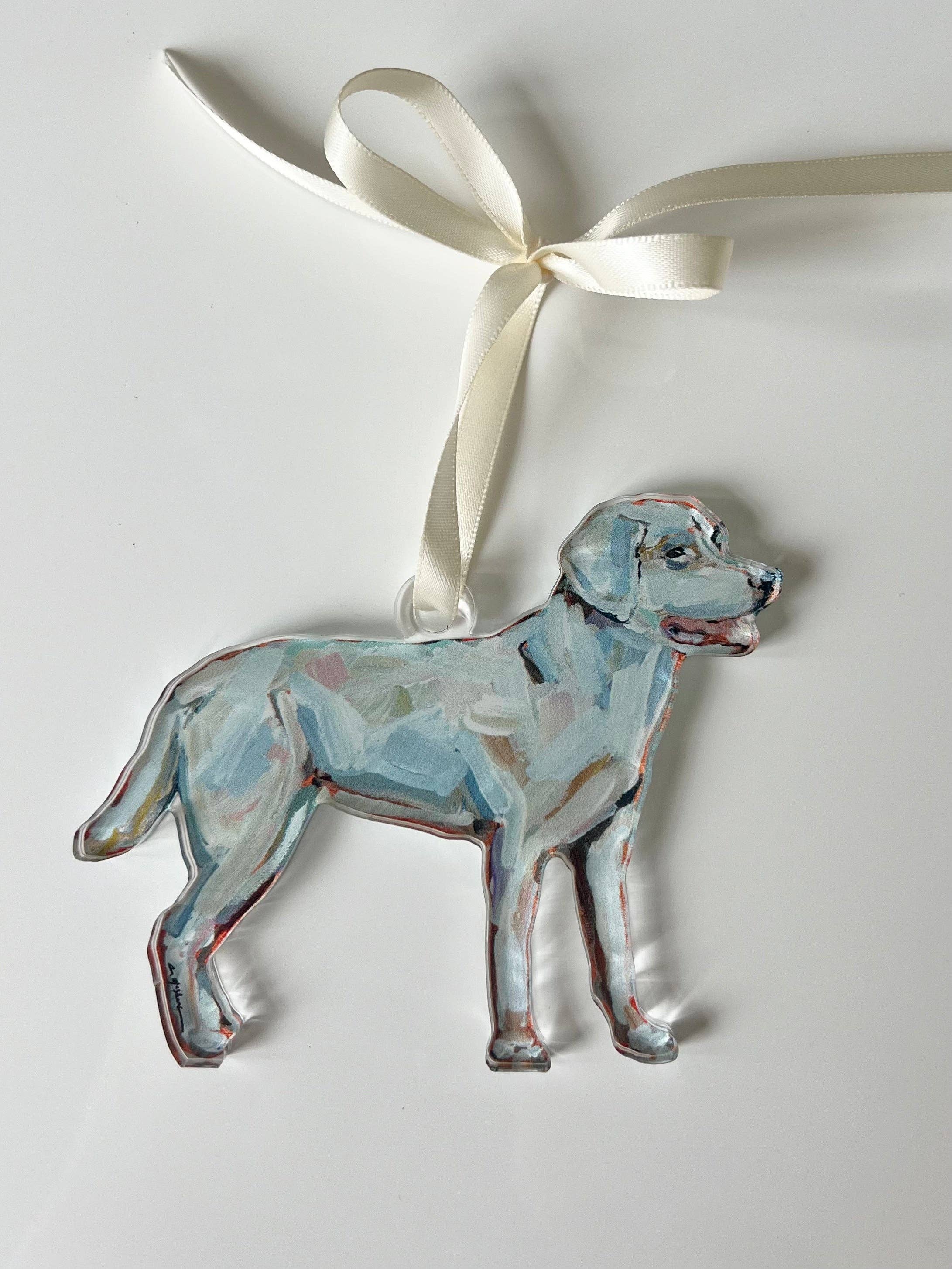 White Lab Ornament