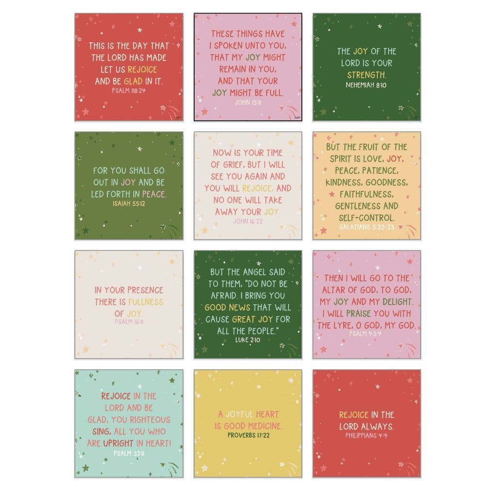 Verse for Joy – Bible Verse Card Set + Display Stand