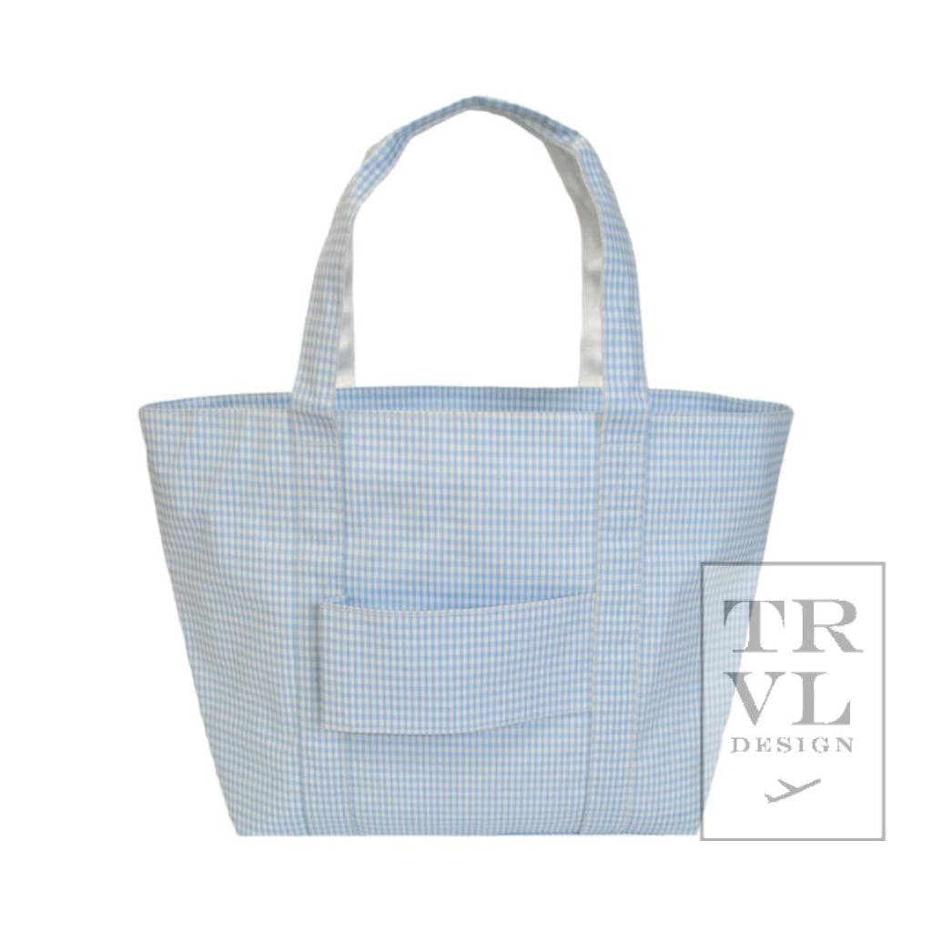 Gingham Mist XL Jumbo Tote by TRVL Design