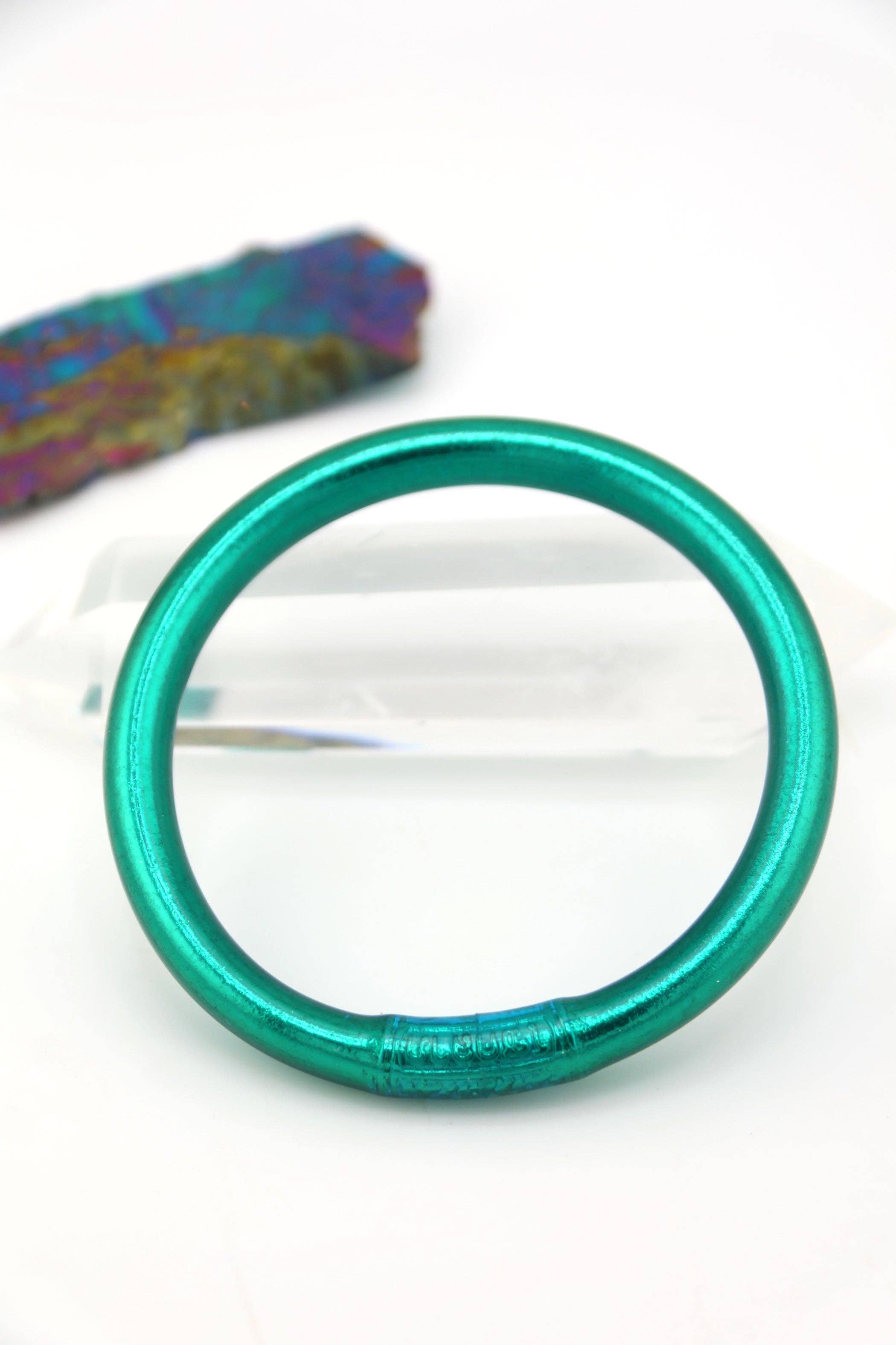 Luxe Thai Buddhist Temple Bangle / Red Poppy