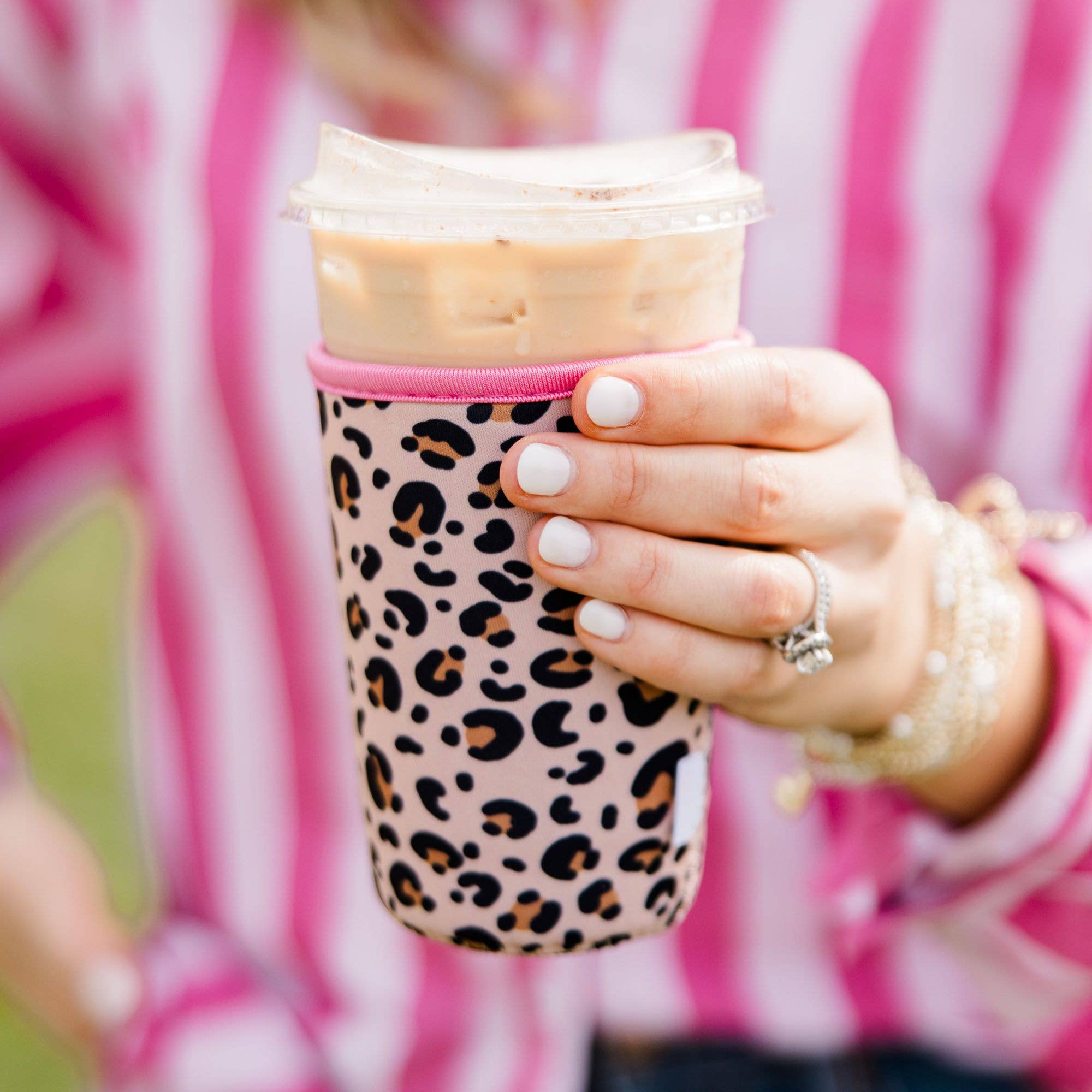Leopard Print Drink Sleeve | Medium