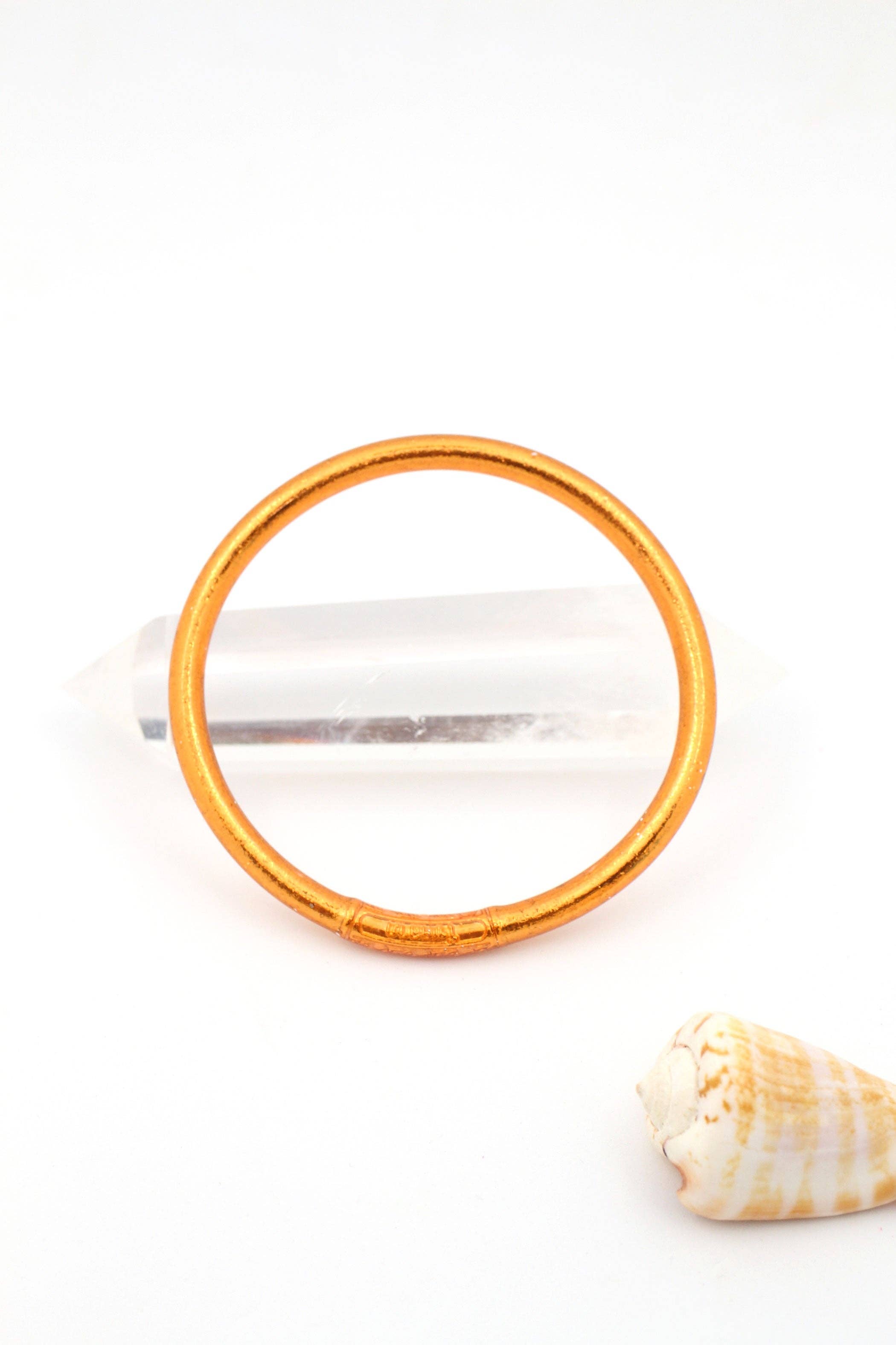 Single Rainbow Thai Buddhist Temple Bracelet Bangle / Bubblegum