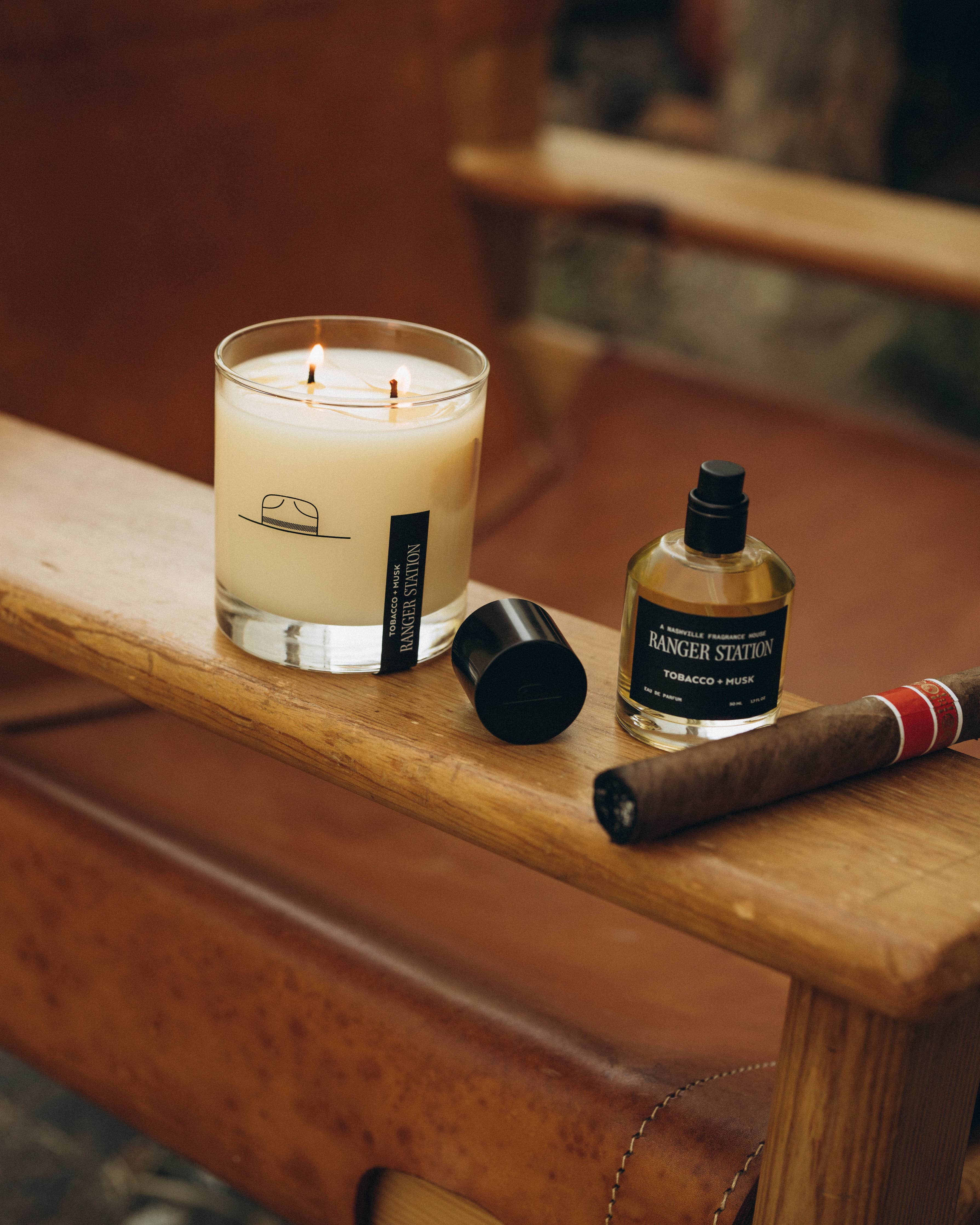 TOBAC + MUSK CANDLE | 11 oz Rocks Glass