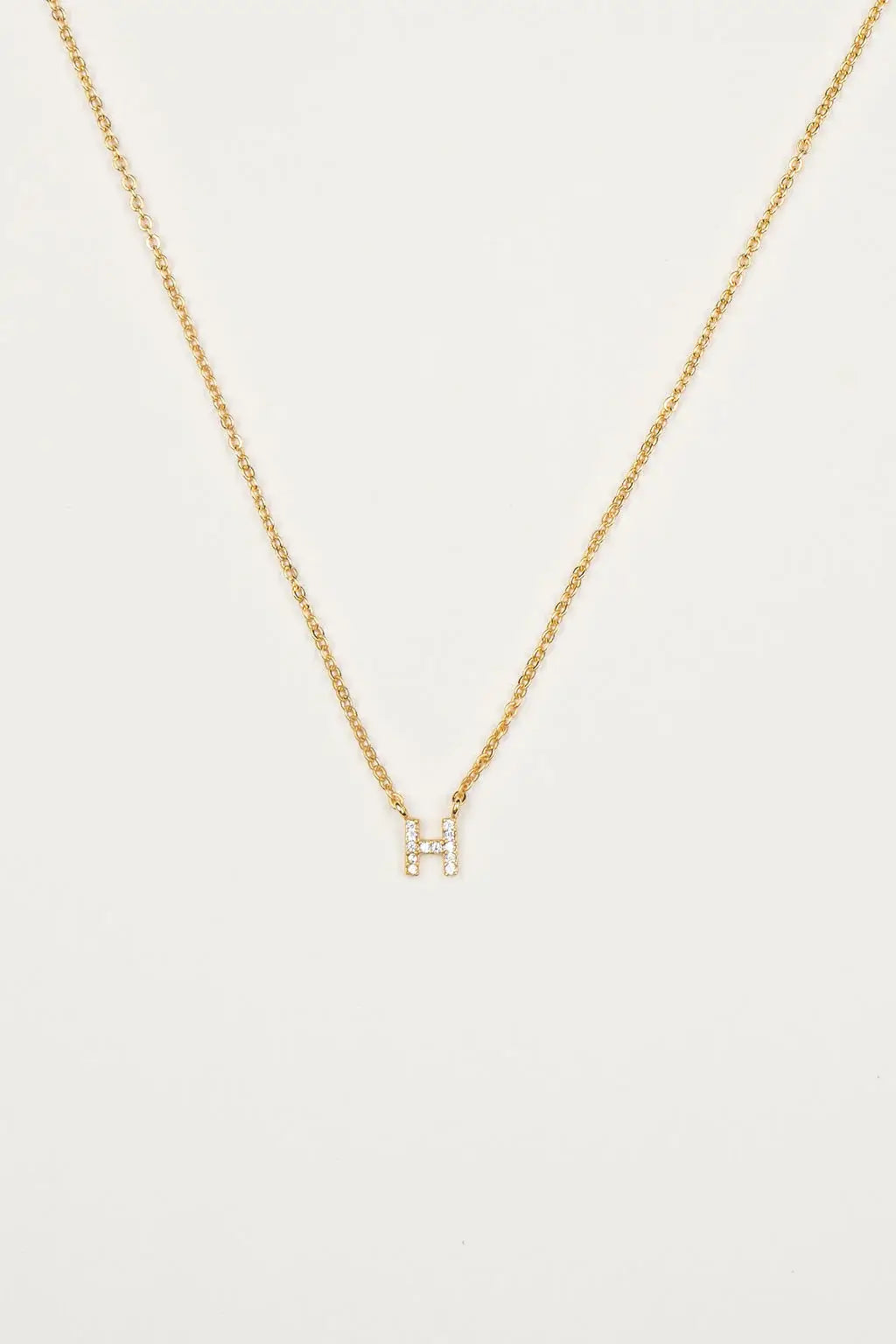 Dainty Shiny Initial Necklace