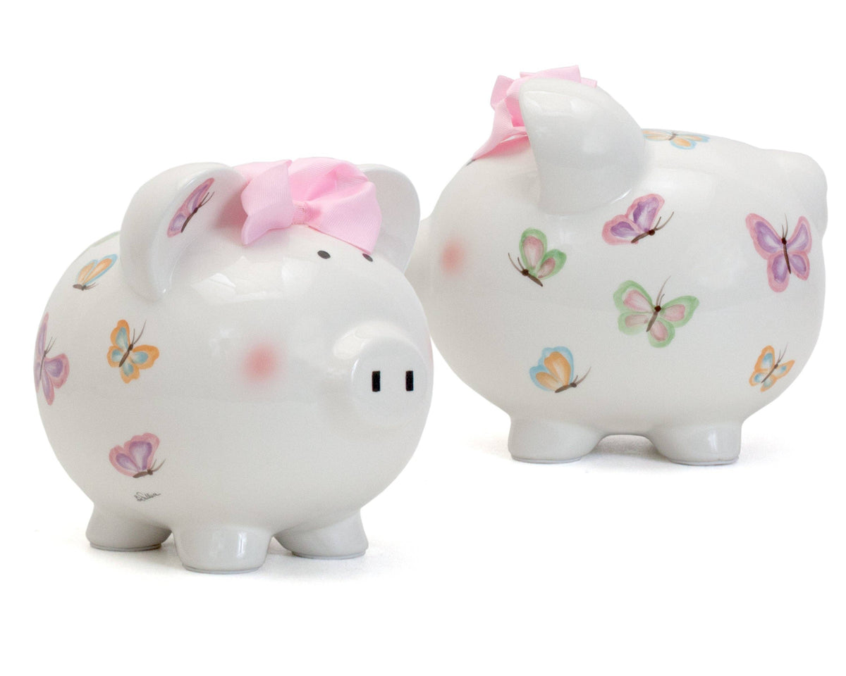 Petite Papillion Large Piggy Bank