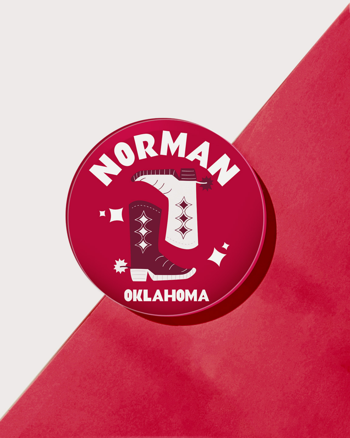 Norman, Oklahoma Acrylic Drink Coaster