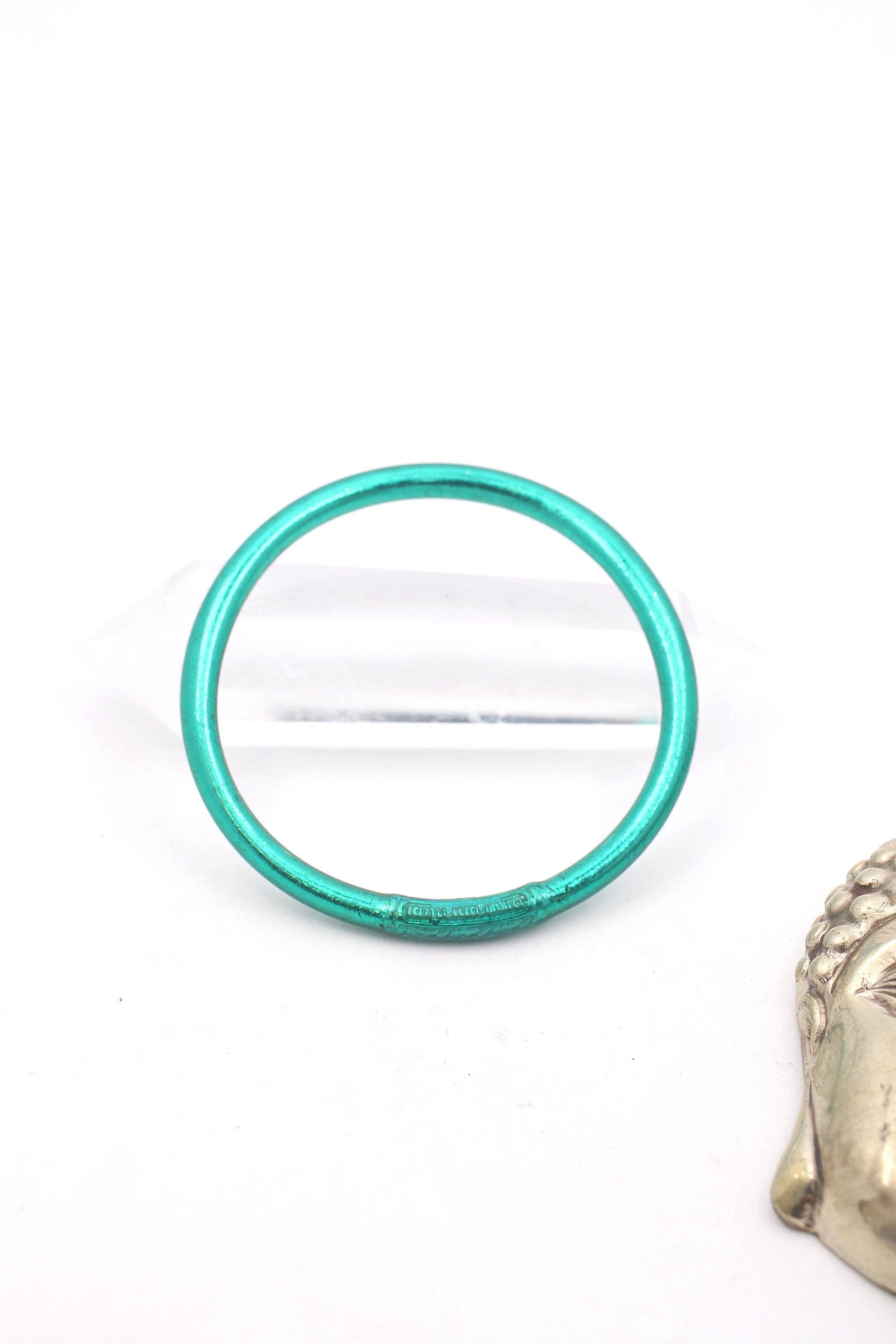 Single Rainbow Thai Buddhist Temple Bracelet Bangle / Lavender