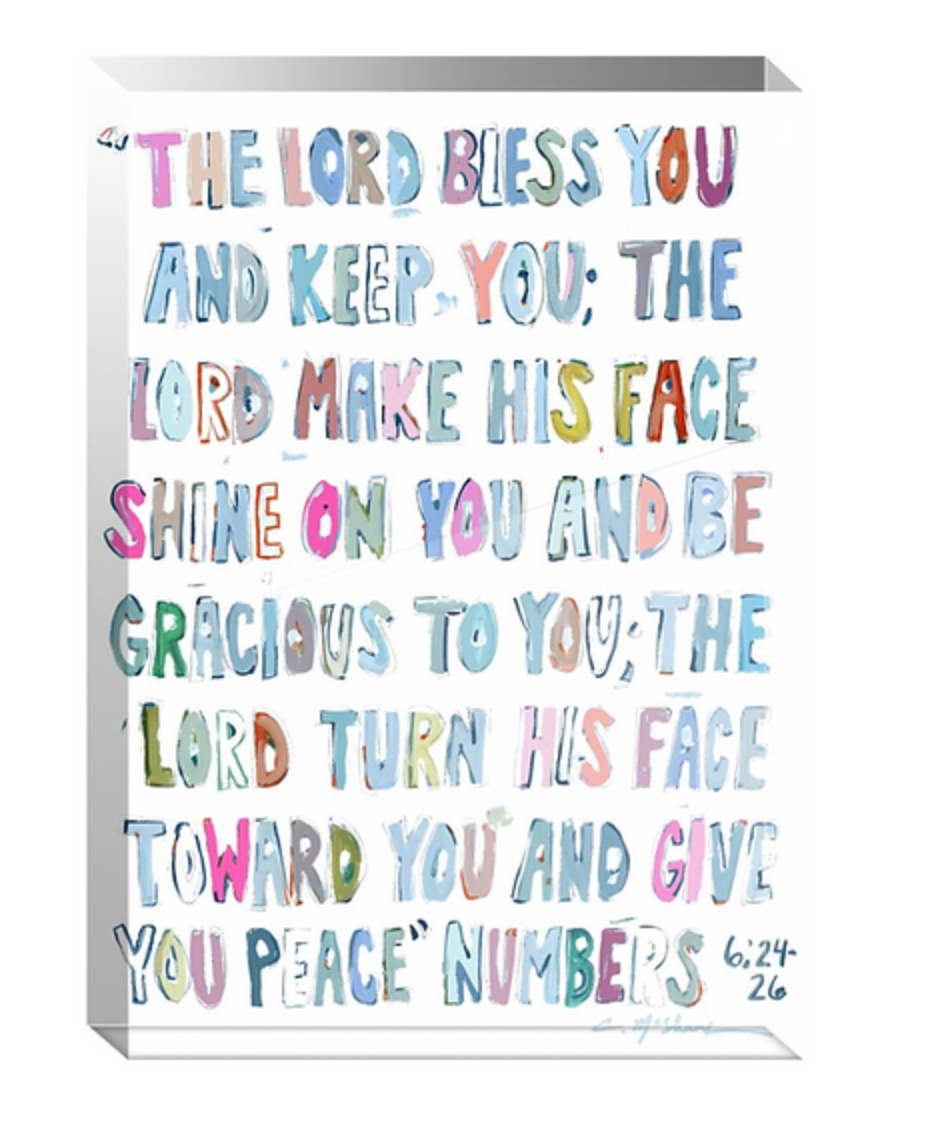 Numbers 6: 24-26 Acrylic by Chelsea McShane Art