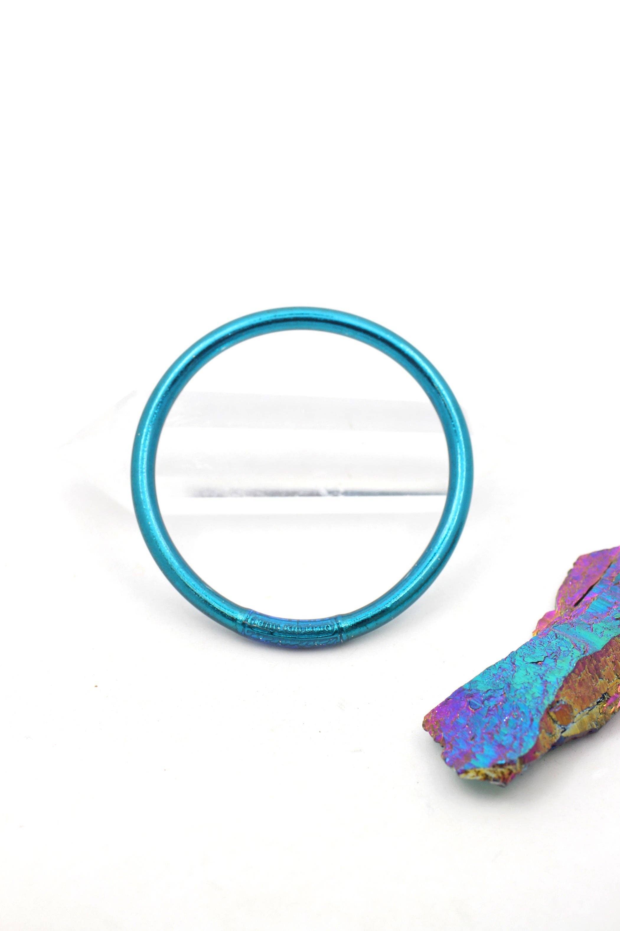 Single Rainbow Thai Buddhist Temple Bracelet Bangle / Bubblegum