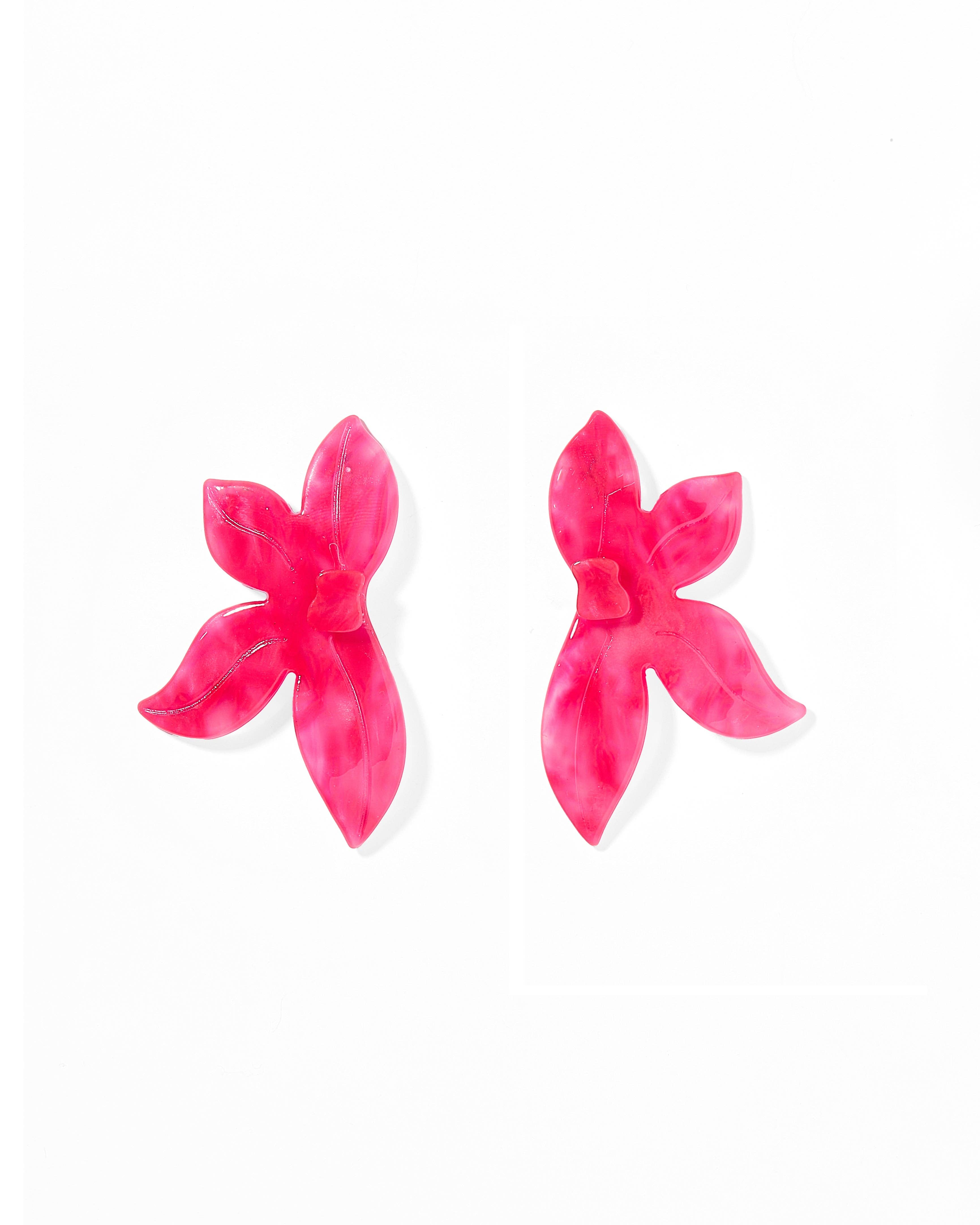 Fern Statement Earrings | Cosmic Pink