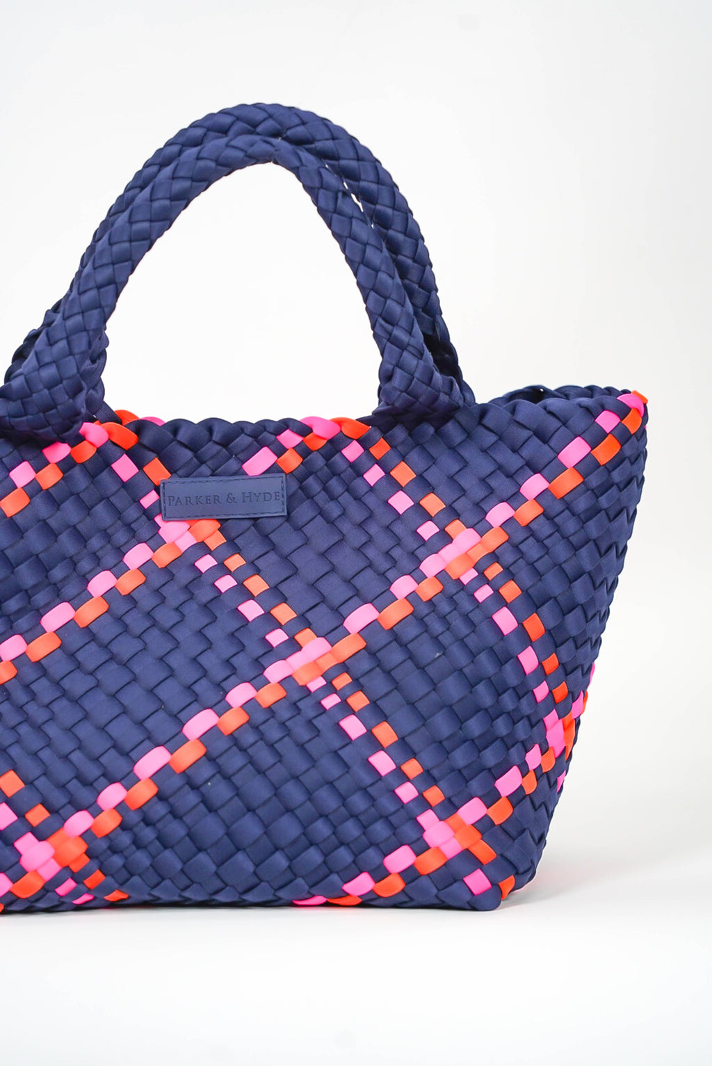 Navy Multi Woven Tote