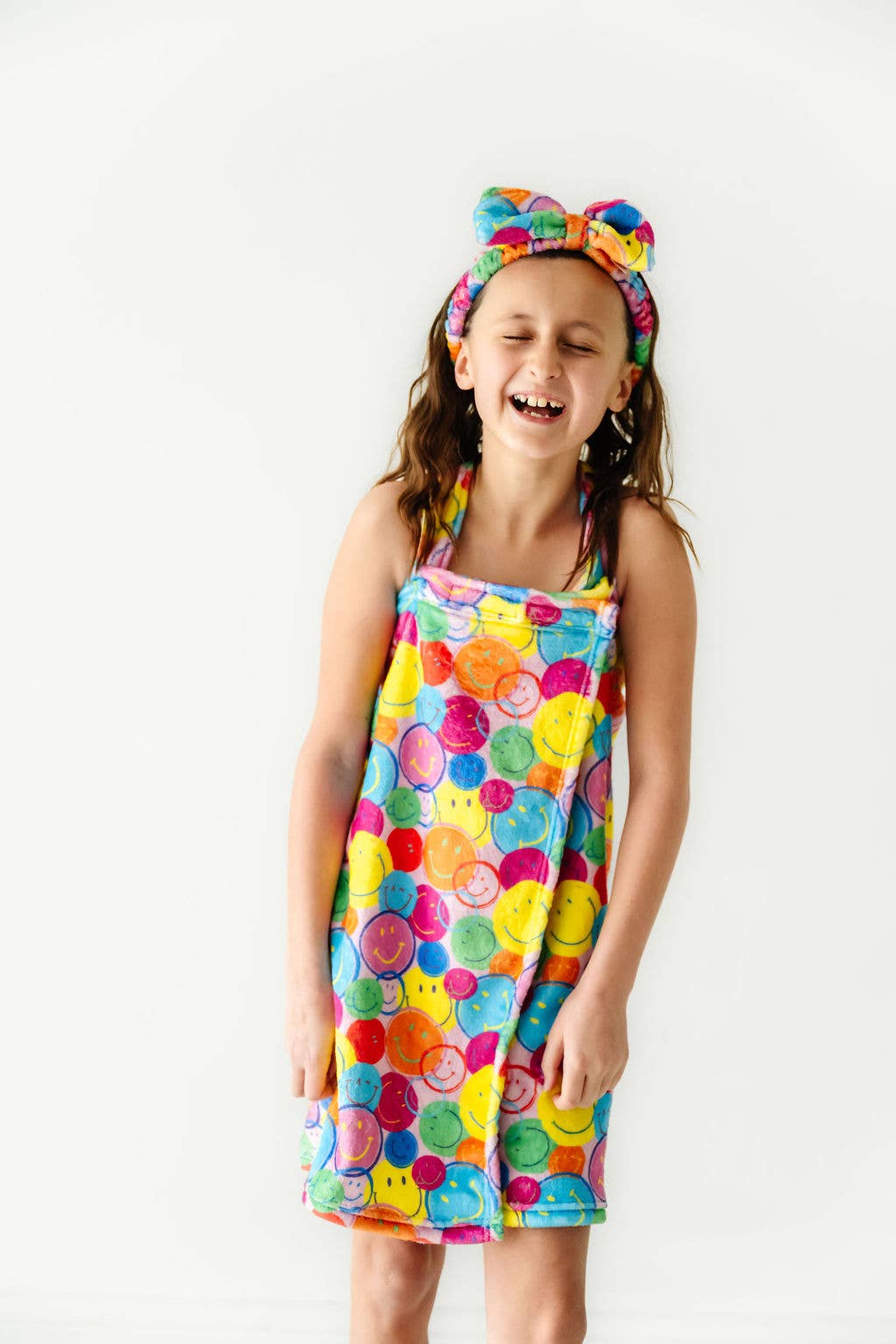 Neon Smiles Plush Spa Wrap
