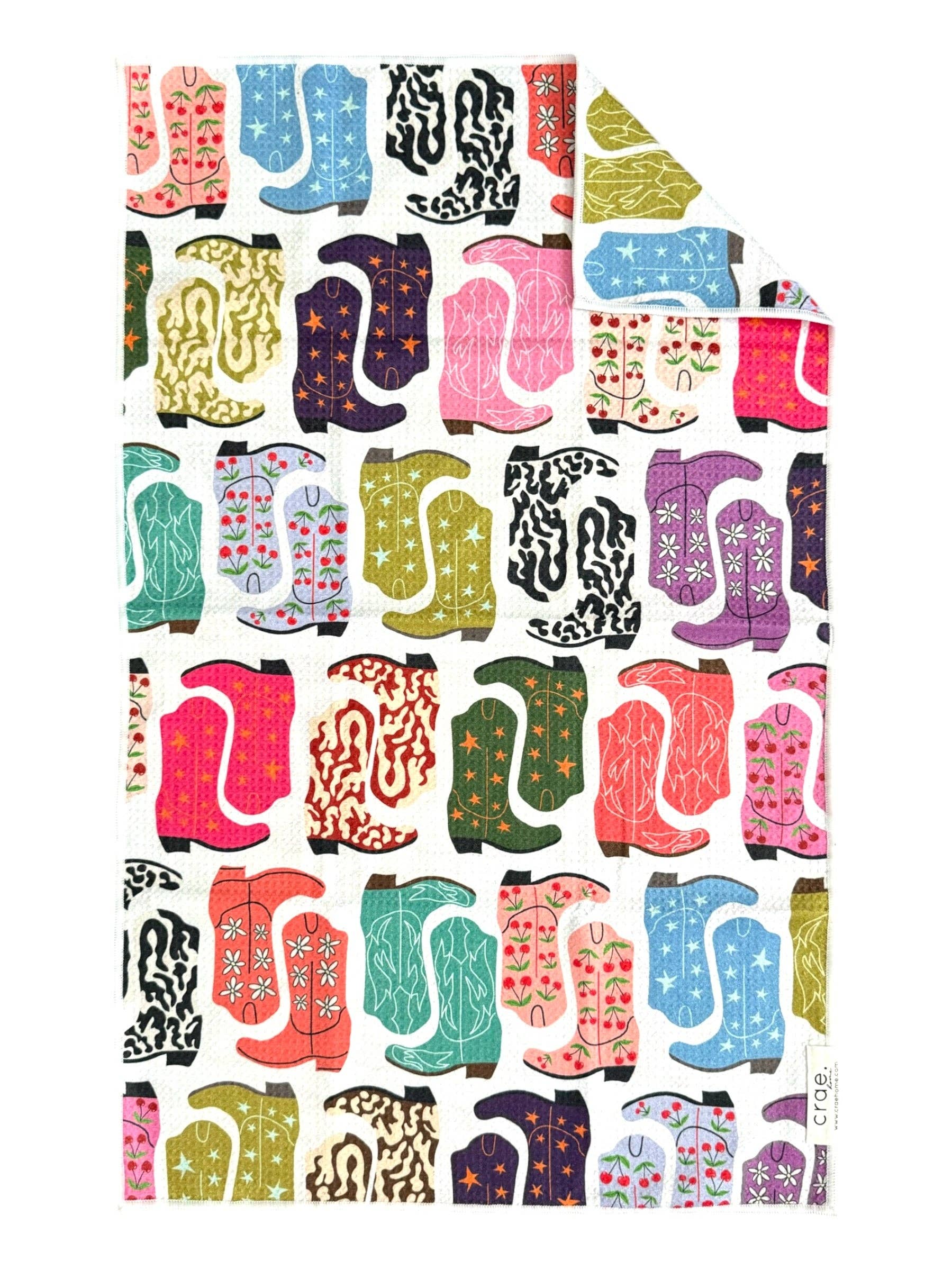 HoeDown: Double-Sided Hand Towel: White / 17x27 in / Hand Towel