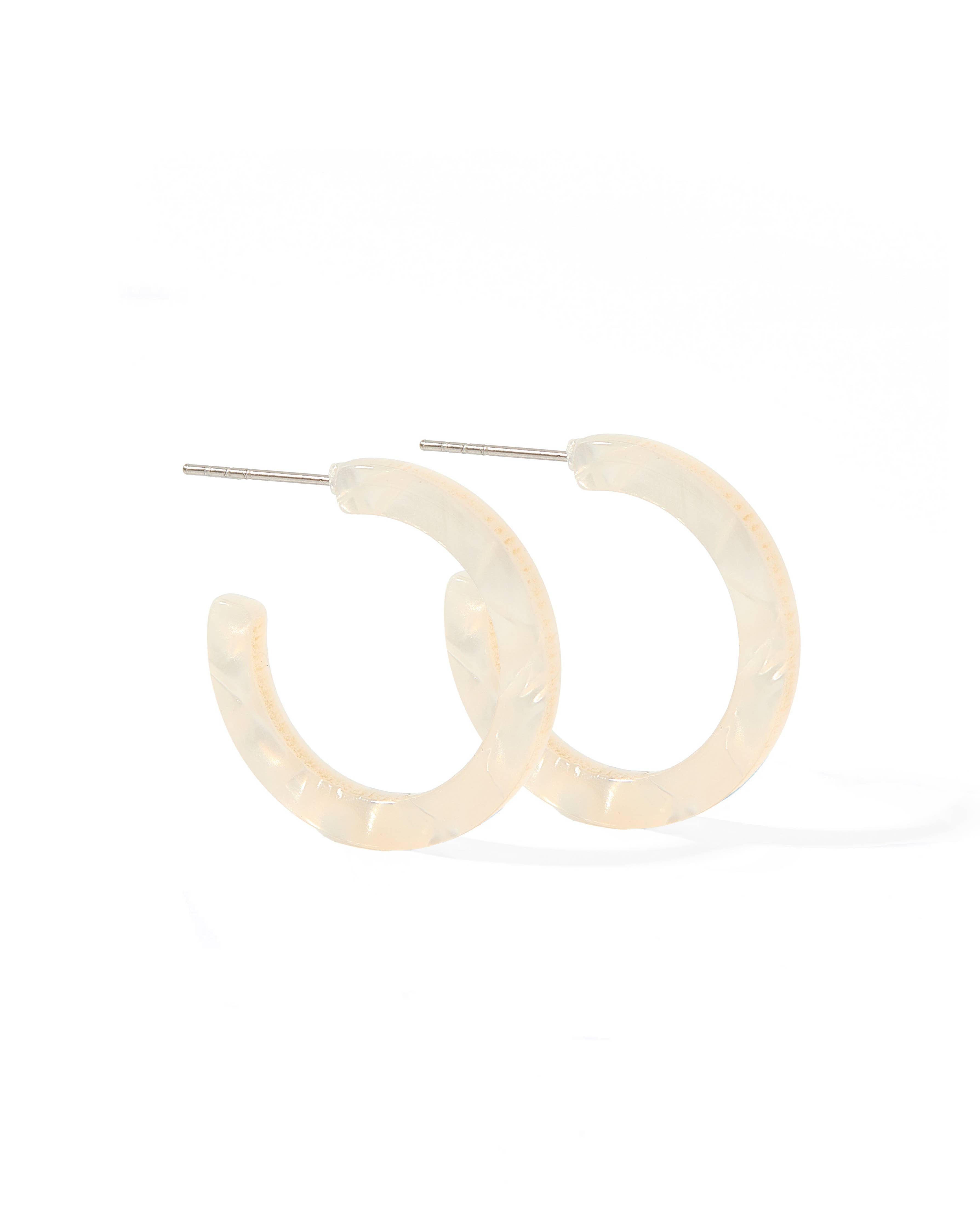 Holly - Mini Hoop - Ivory Pearl
