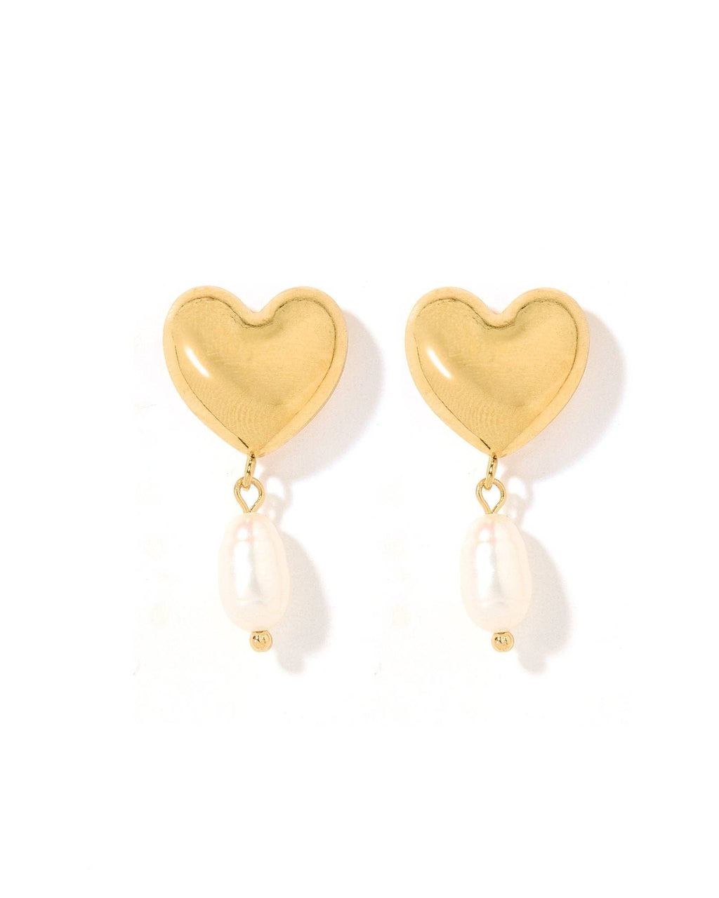 Dani Dangle Heart Earrings