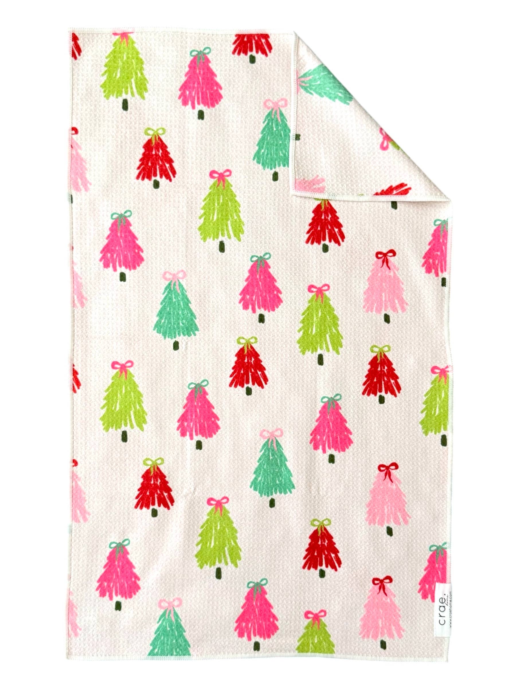Mele Kalikimaka: Double-Sided Hand Towel: White / 17x27 in / Hand Towel