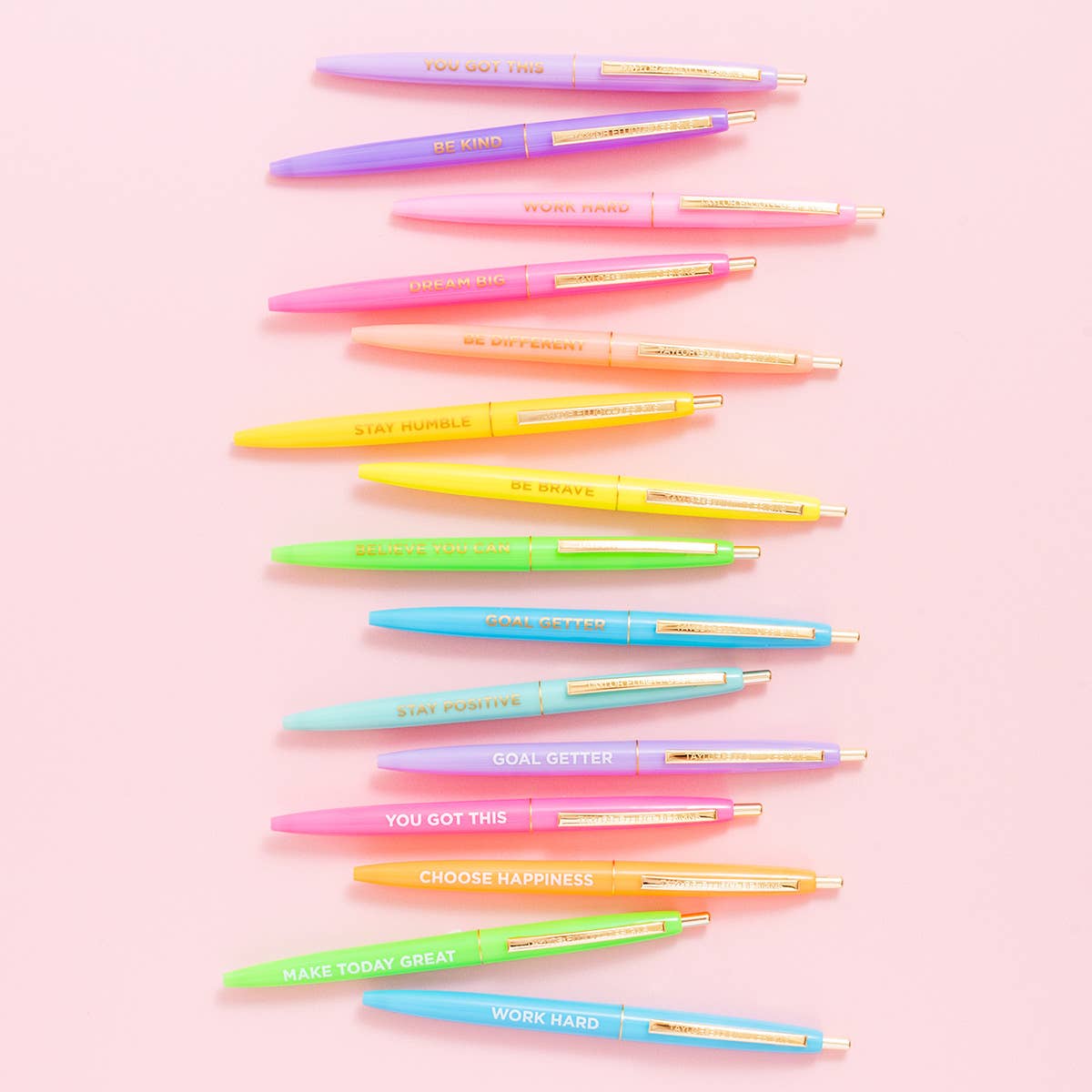 Motivational Pen Set - Asst Colors - 10 Piece Set