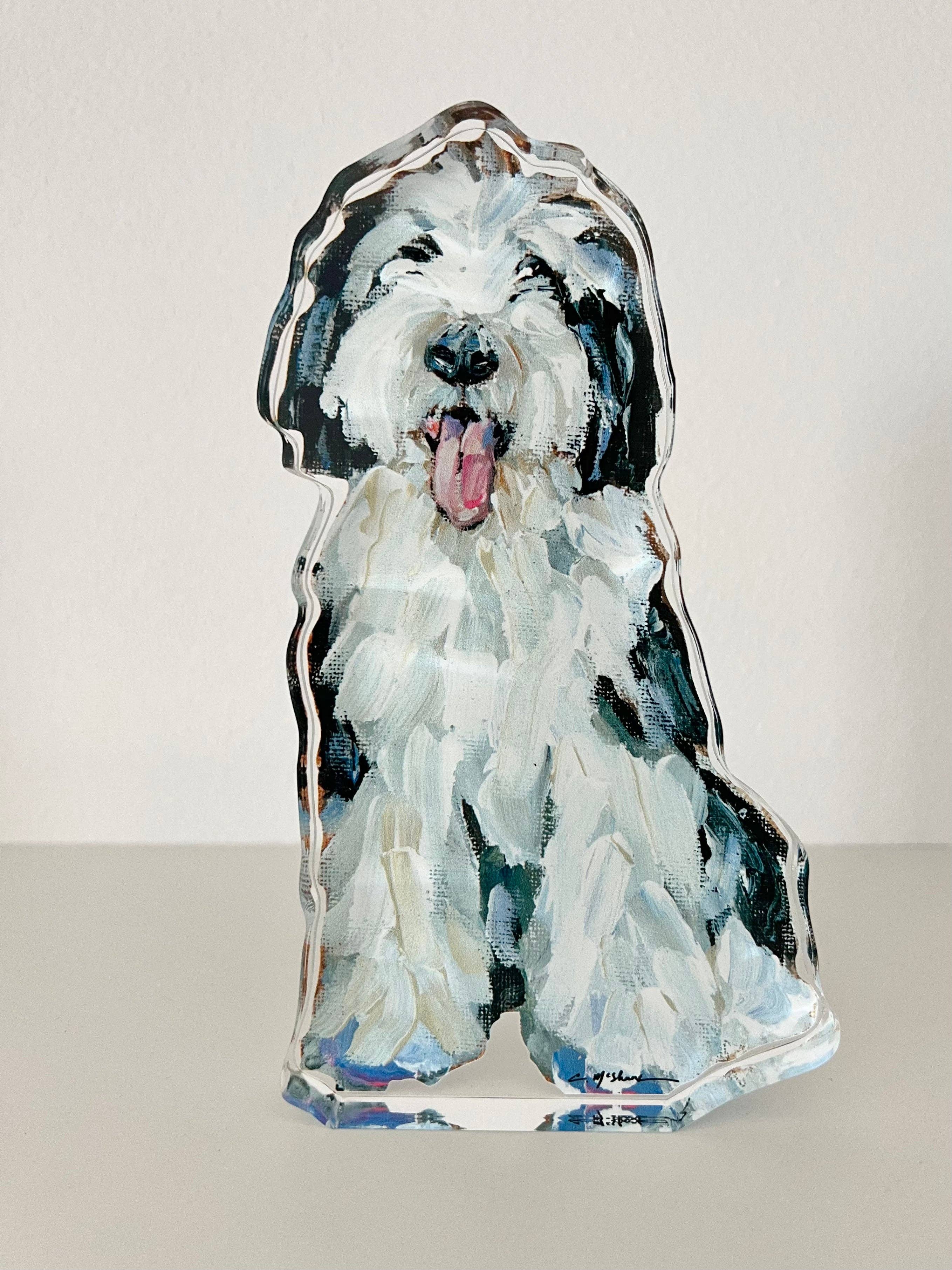 Sheepadoodle II Acrylic Shelfie