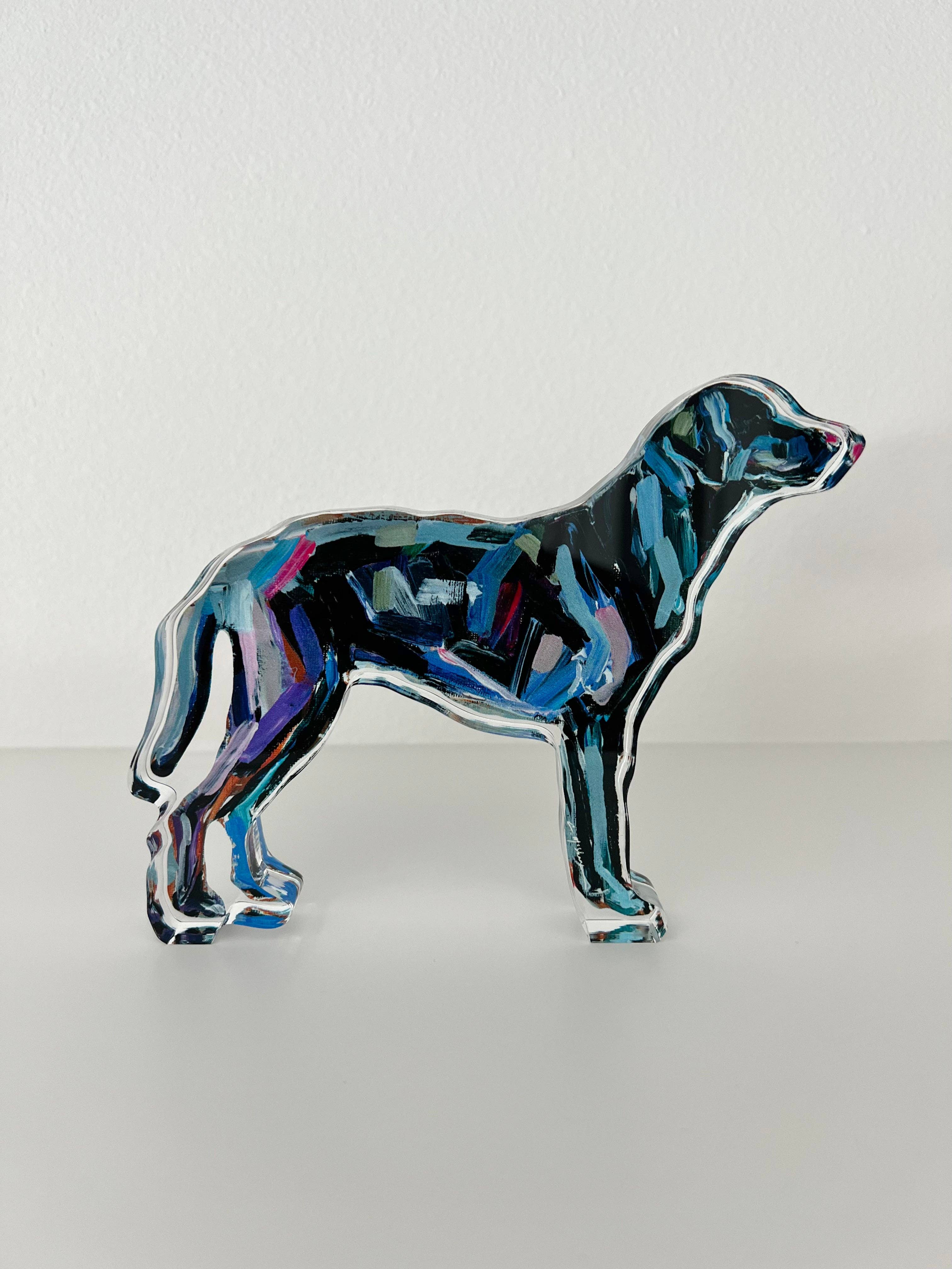 Black Lab Acrylic Shelfie
