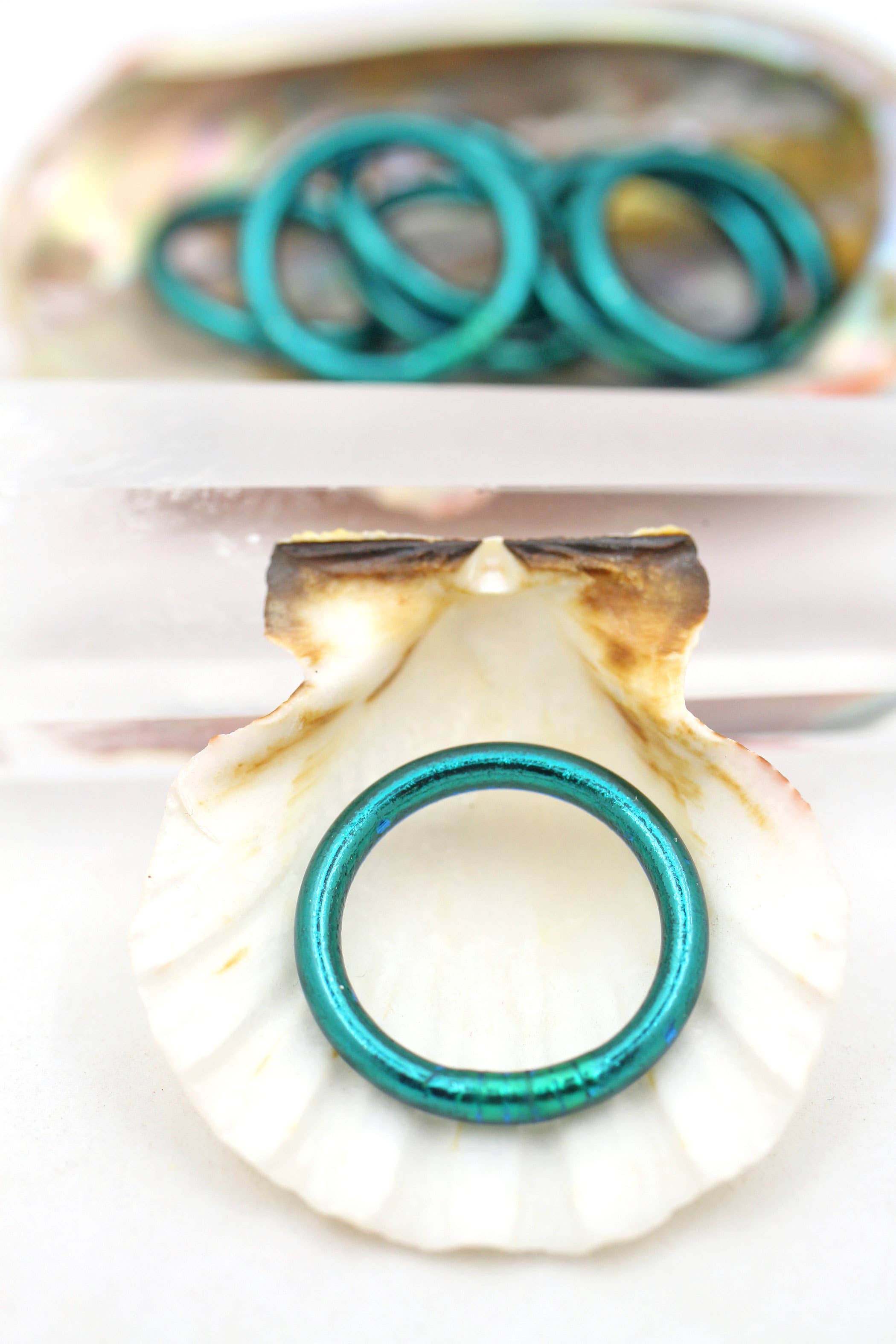 Pink Thai Buddhist Temple Rings