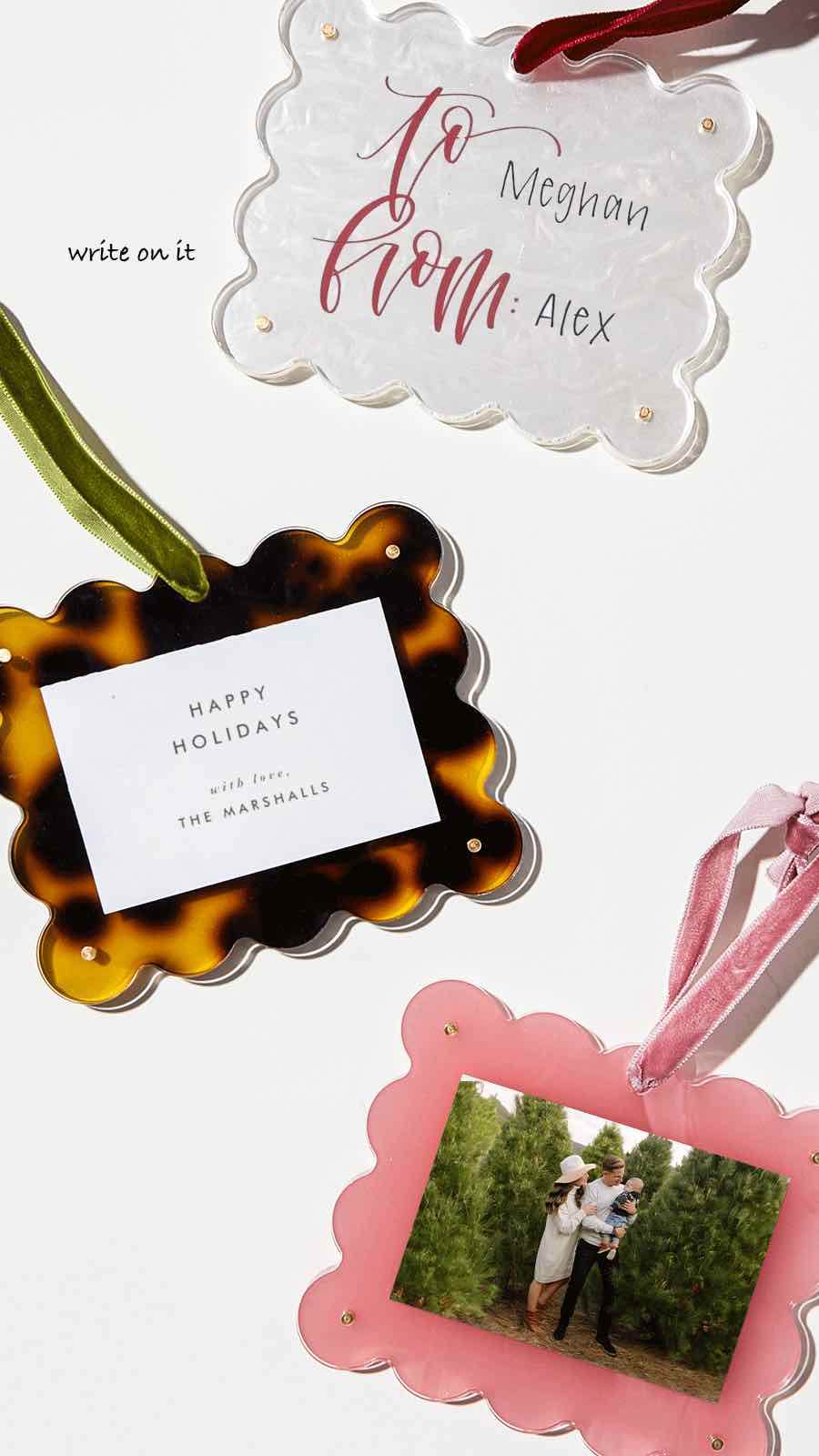 Light Pink Frame Ornament