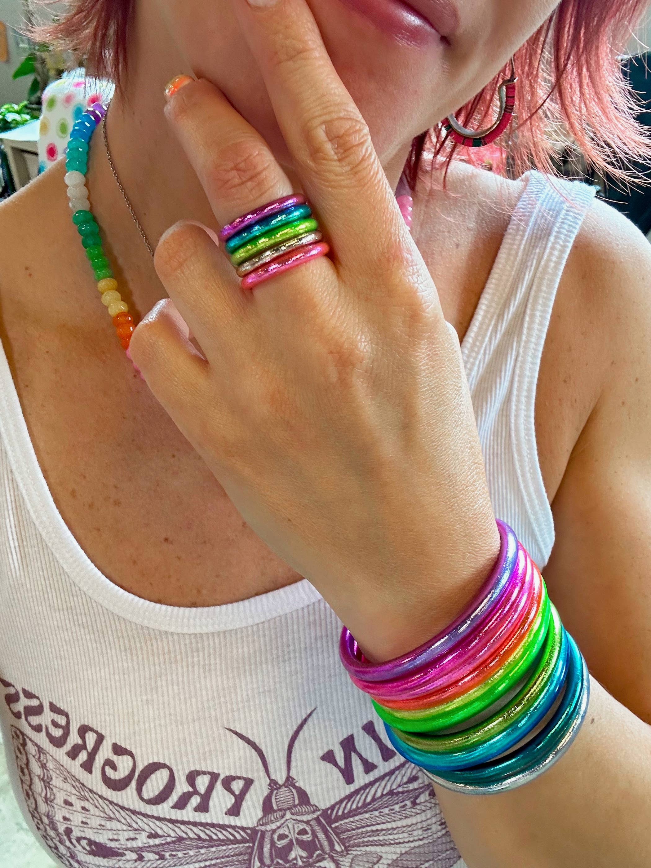 Silver Thai Buddhist Temple Rings