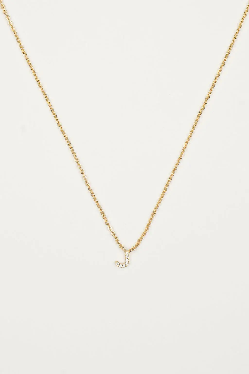 Dainty Shiny Initial Necklace